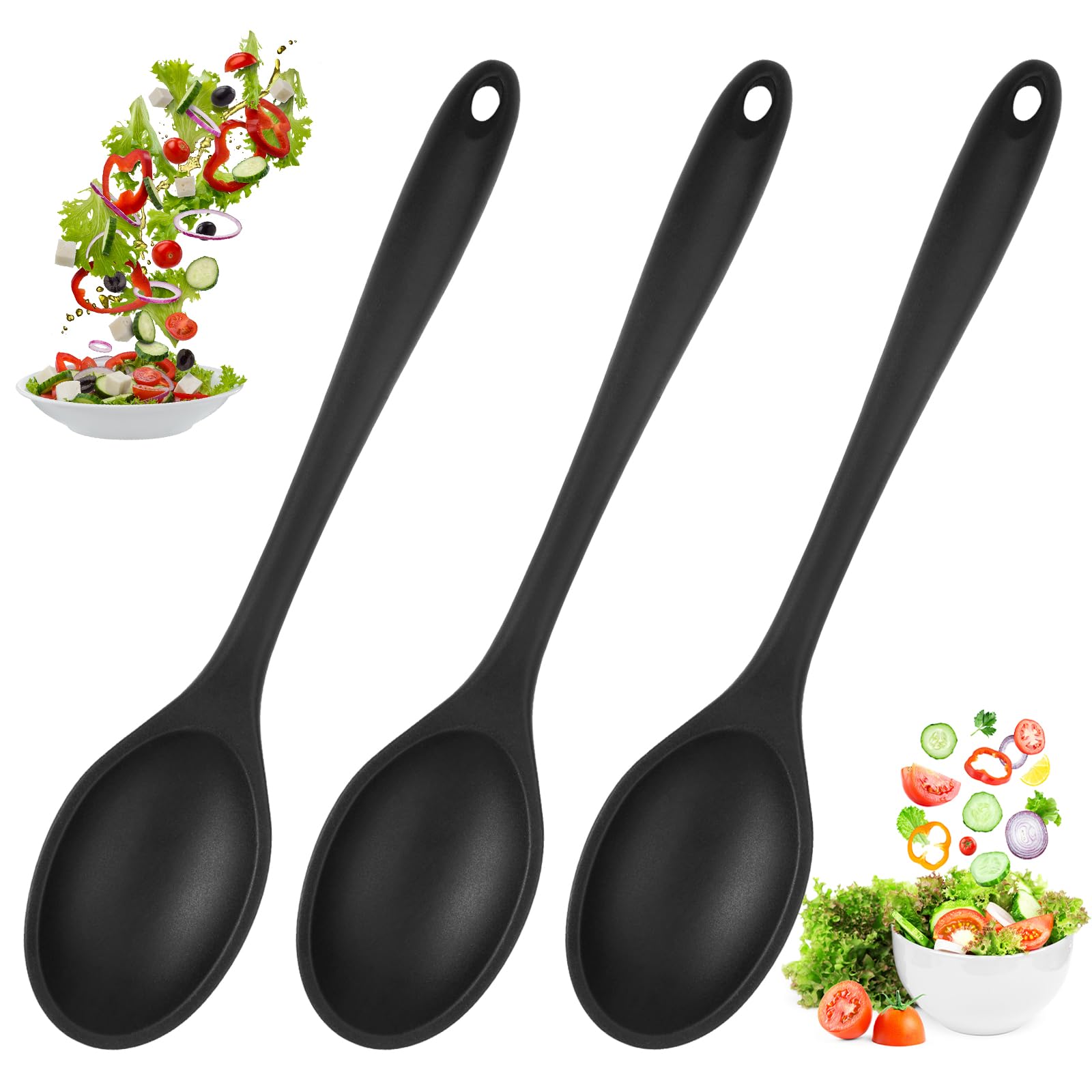 3 Pezzi Cucchiaio Silicone Cucina Antiaderente