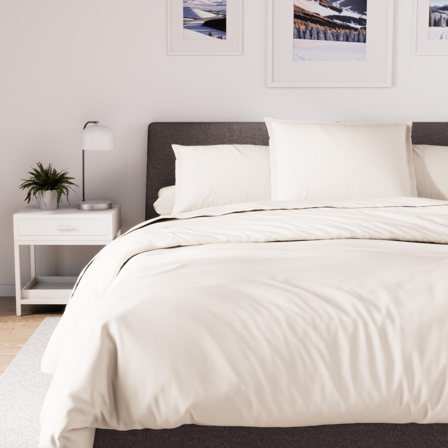 Soleil D'ocre Percale Copripiumino 280x240 cm, Lino