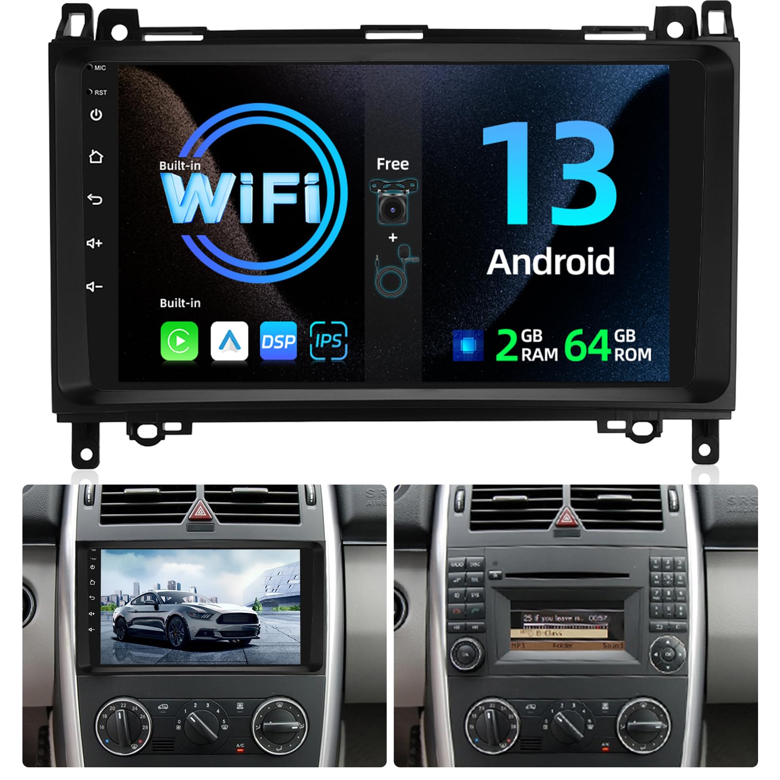 Autoradio per Mercedes Benz Classe A/B/V W169 W639