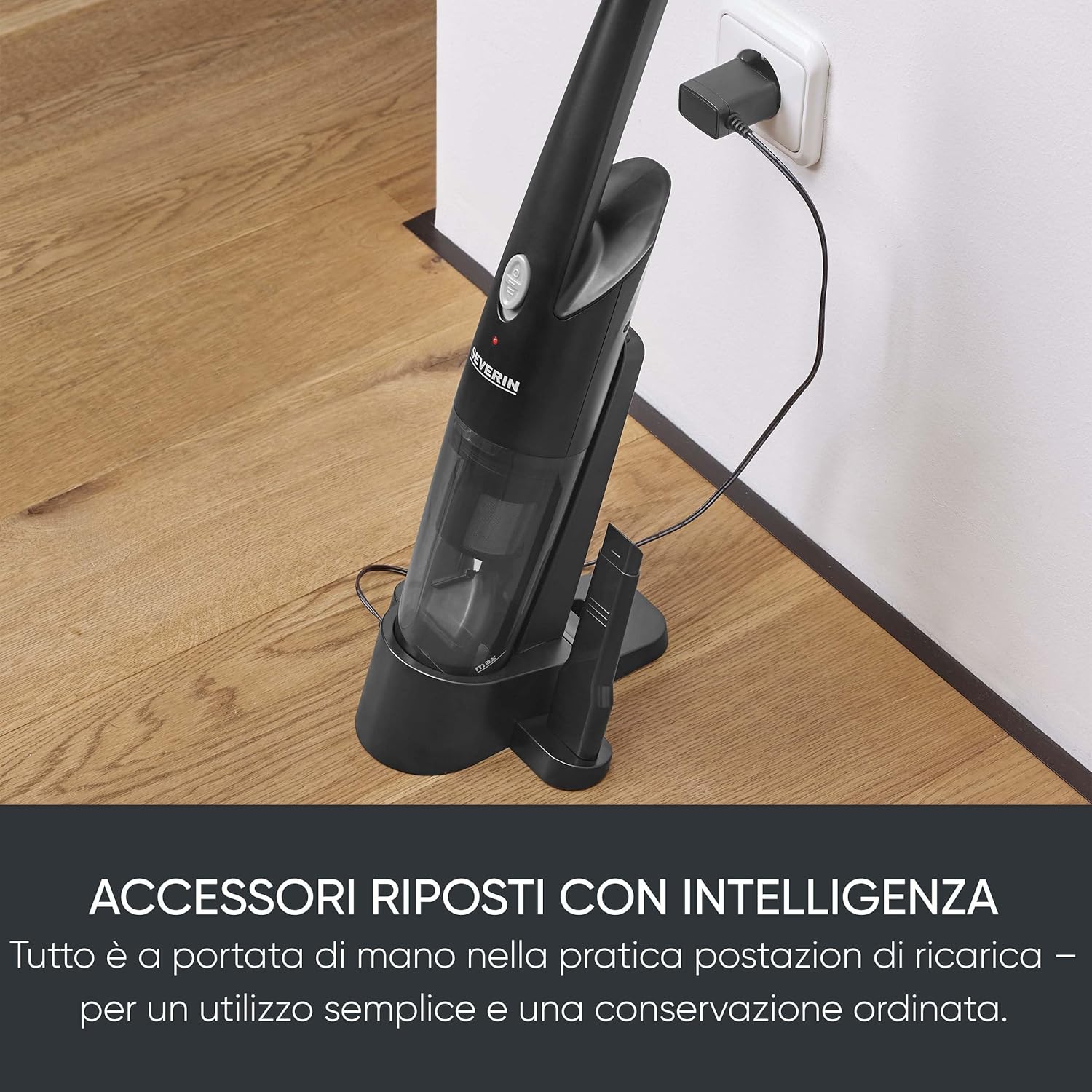 Severin Aspirapolvere Portatile 3 in 1 HV 7132, Nero - immagine 7