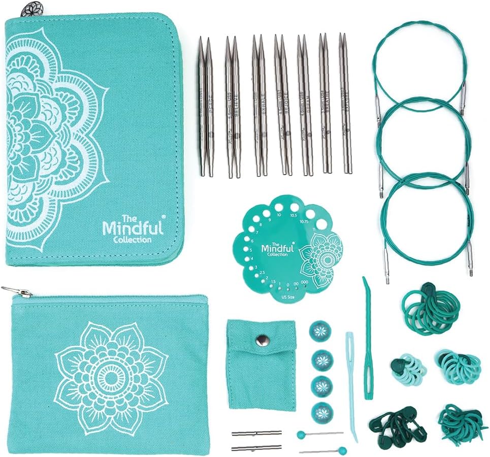 KnitPro Set di Aghi, Acciaio Inossidabile, Blu, Taglia unica