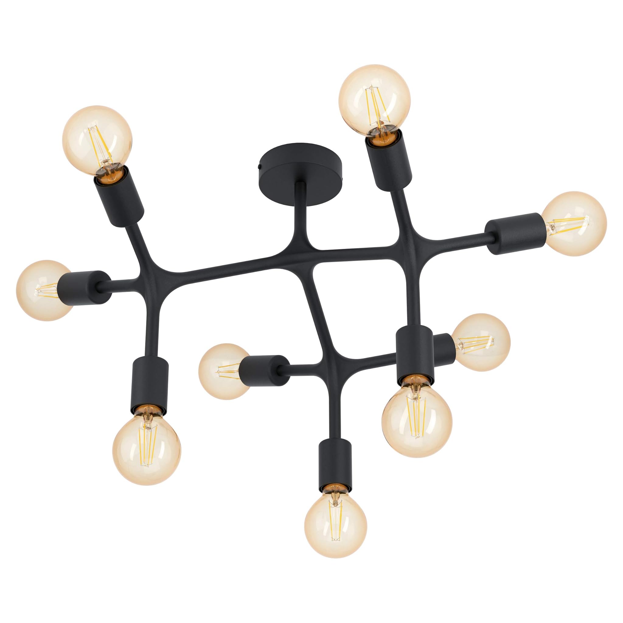 Eglo Lampada da Soffitto Bocadella 1 - 9 Luci, Nera