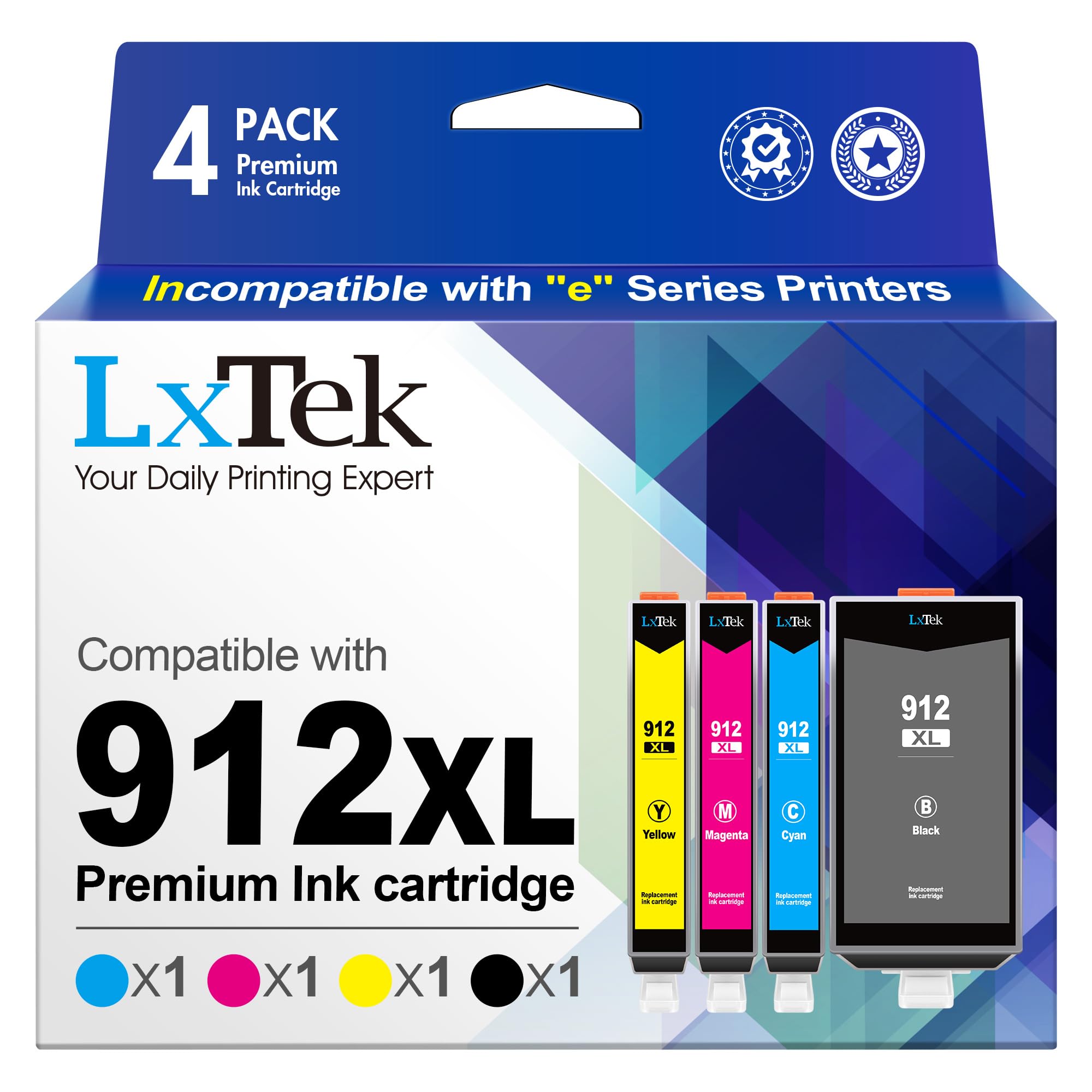 Lxtek 912XL Multipack Cartucce Compatibili HP 912