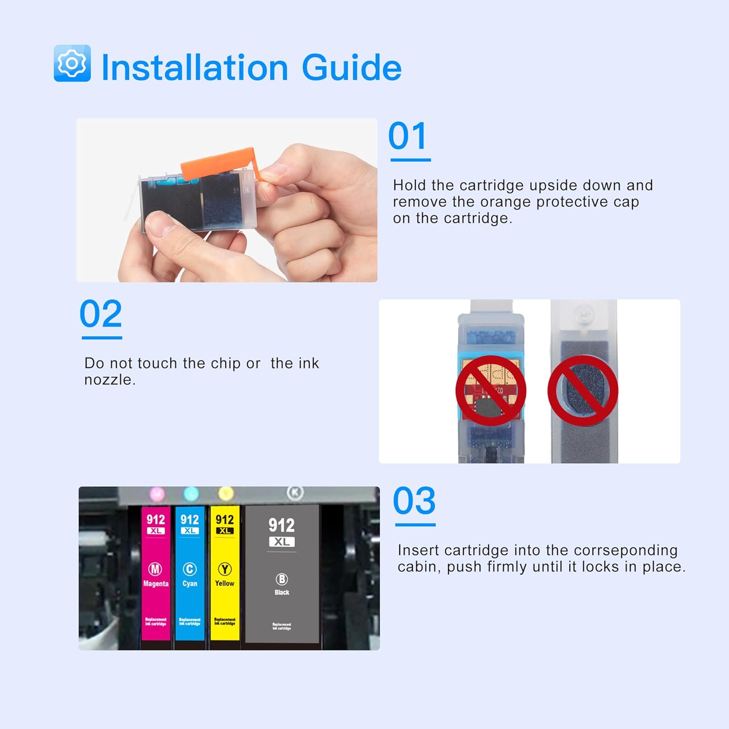 Lxtek 912XL Multipack Cartucce Compatibili HP 912 - immagine 3