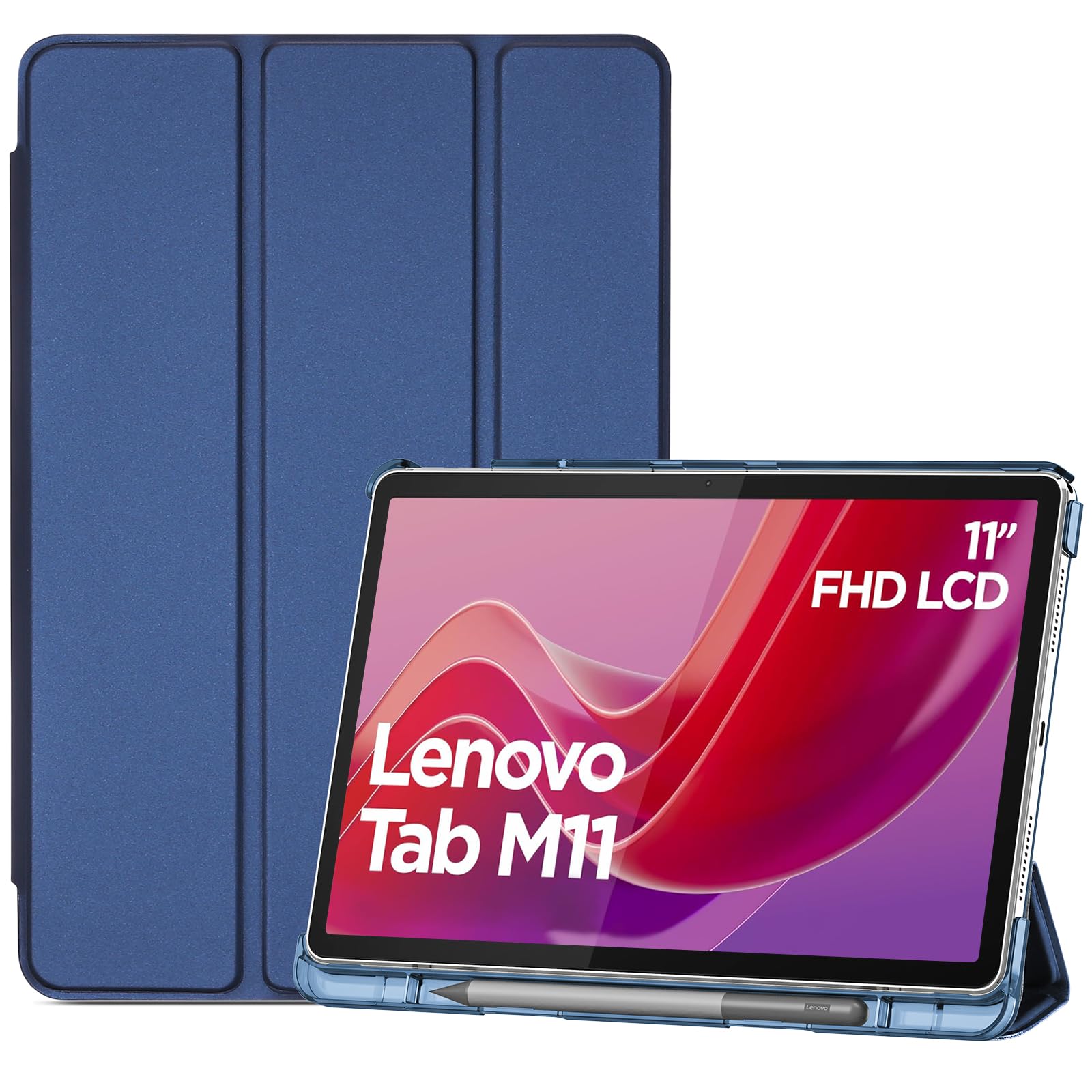 Procase Cover per Lenovo Tab M11 2024 11 Pollici, Marina Blu