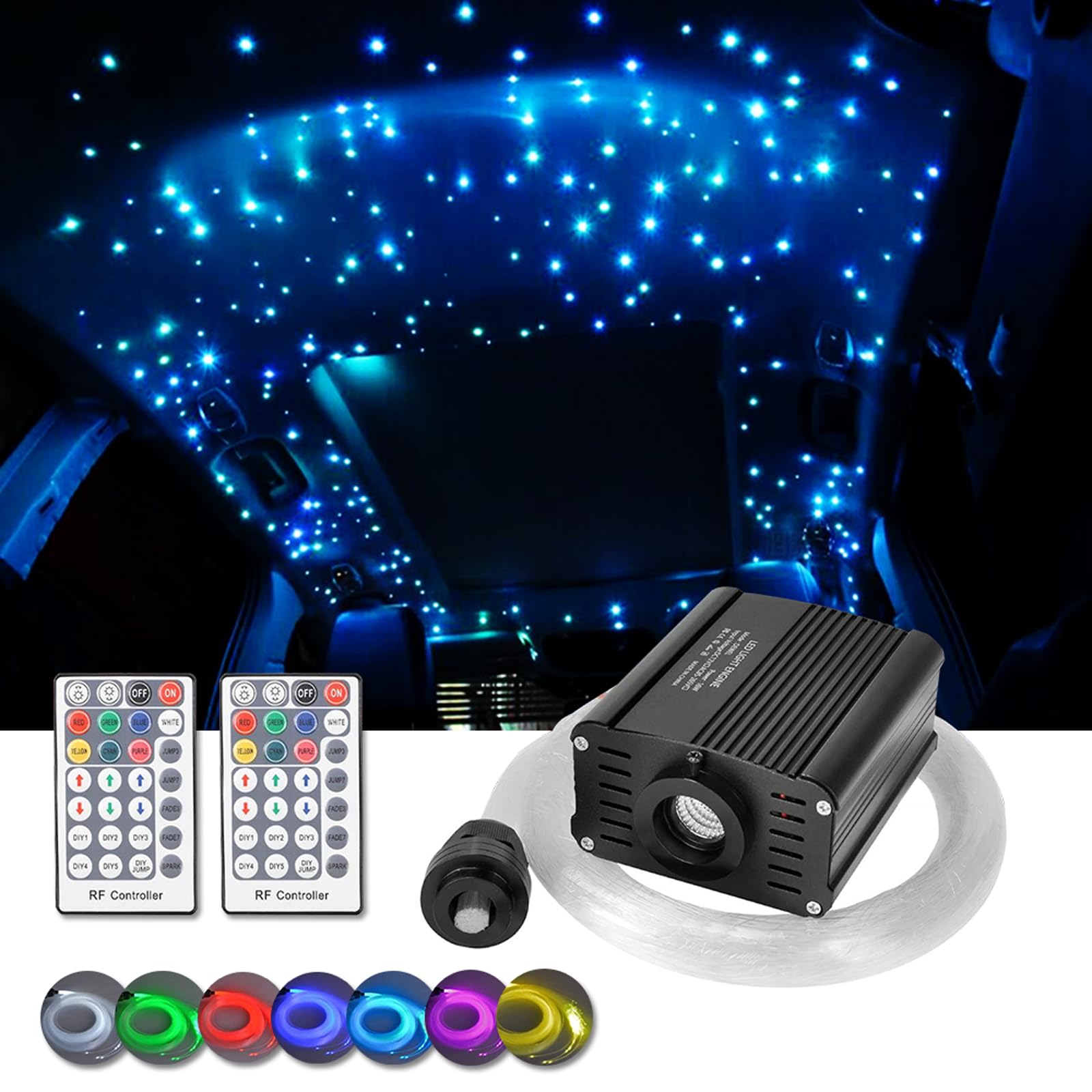 DEWEL Luce in Fibra Ottica 150pz*0.75mm*2m