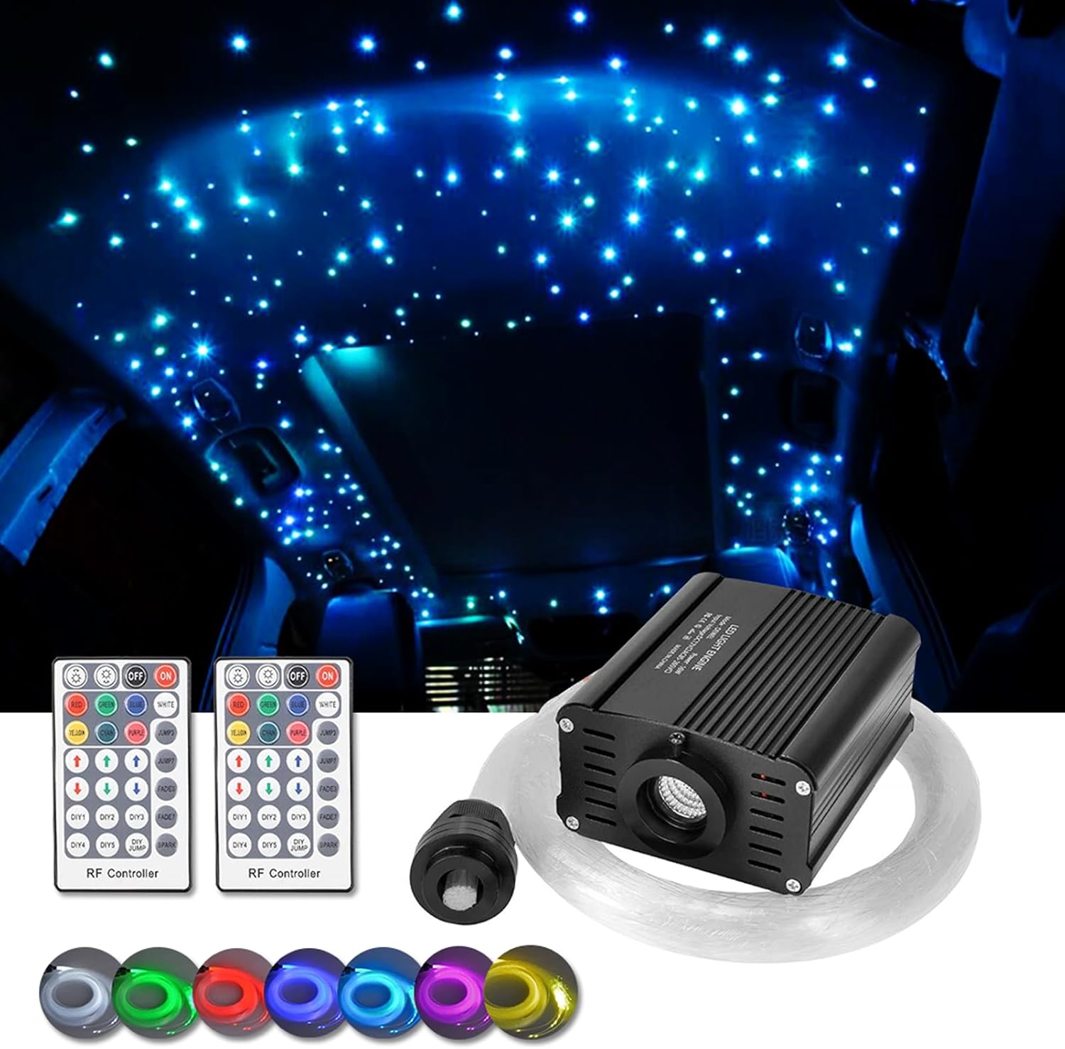 DEWEL Luce in Fibra Ottica 150pz*0.75mm*2m - immagine 1