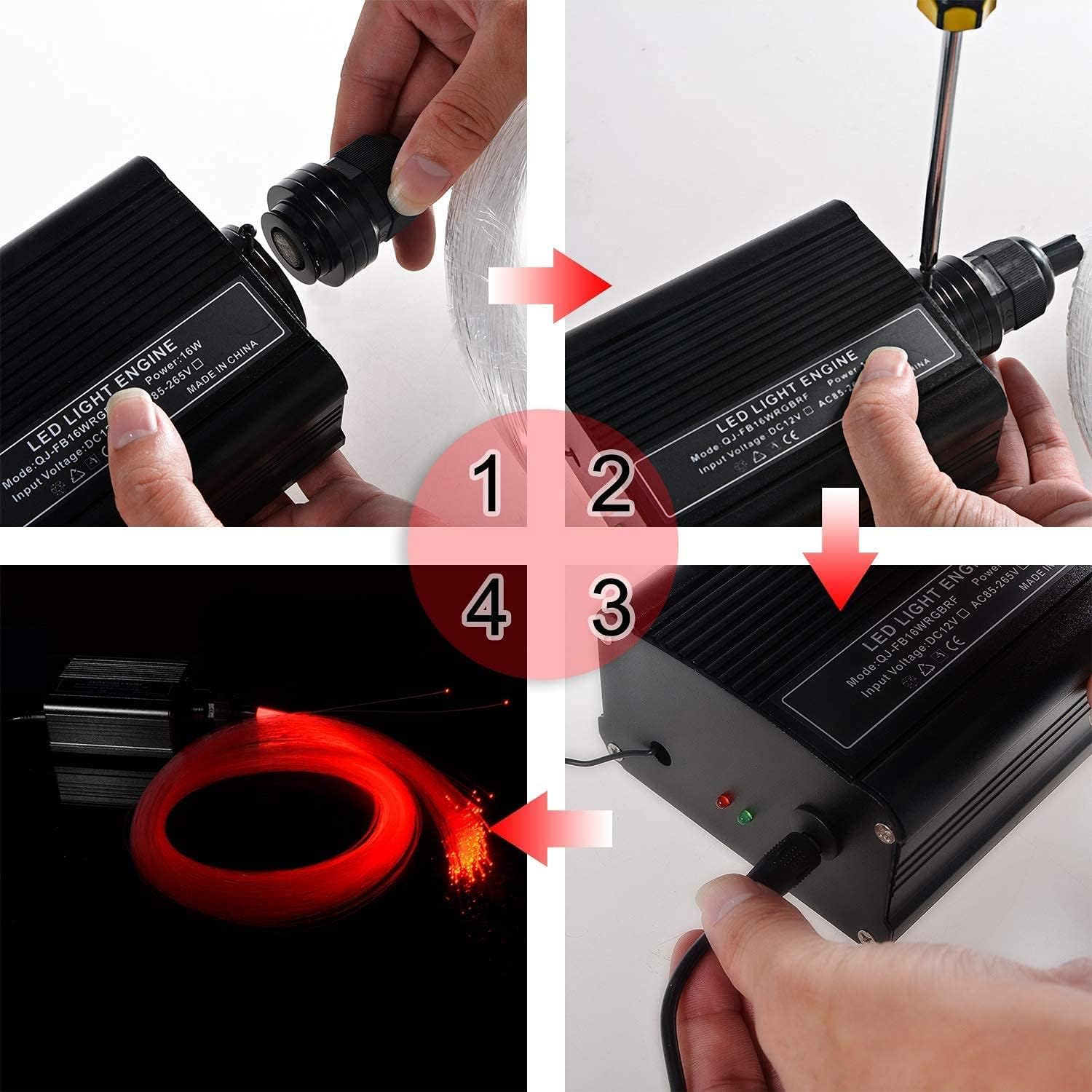 DEWEL Luce in Fibra Ottica 150pz*0.75mm*2m - immagine 9