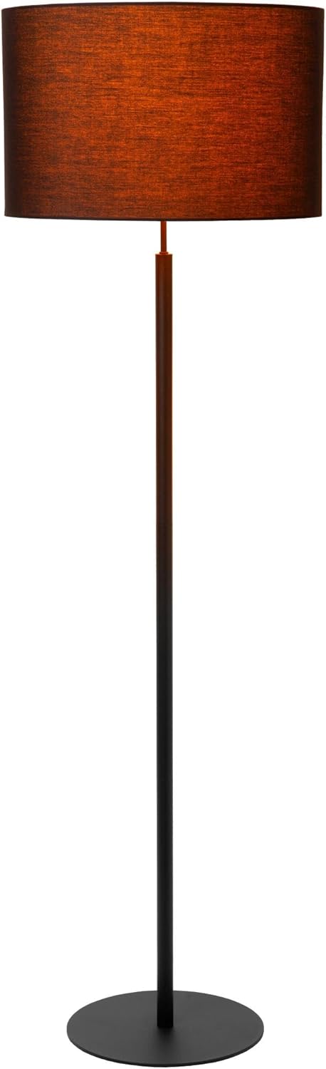 LUCIDE MAYA - Lampada da terra, Ø 45 cm, 1 x E27, colore: Nero