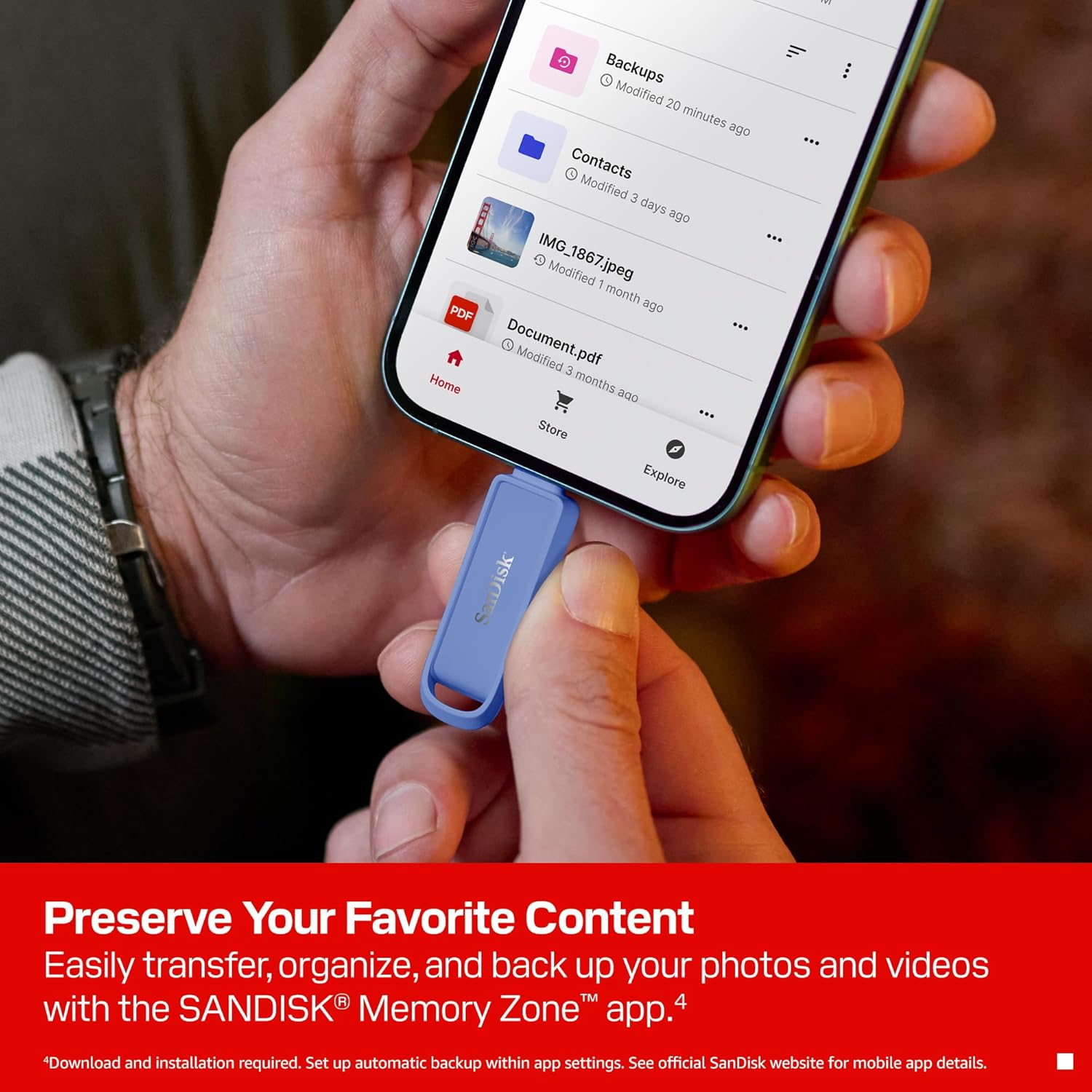Sandisk Unità USB Type-C 512 GB, Maritime Blue - immagine 6