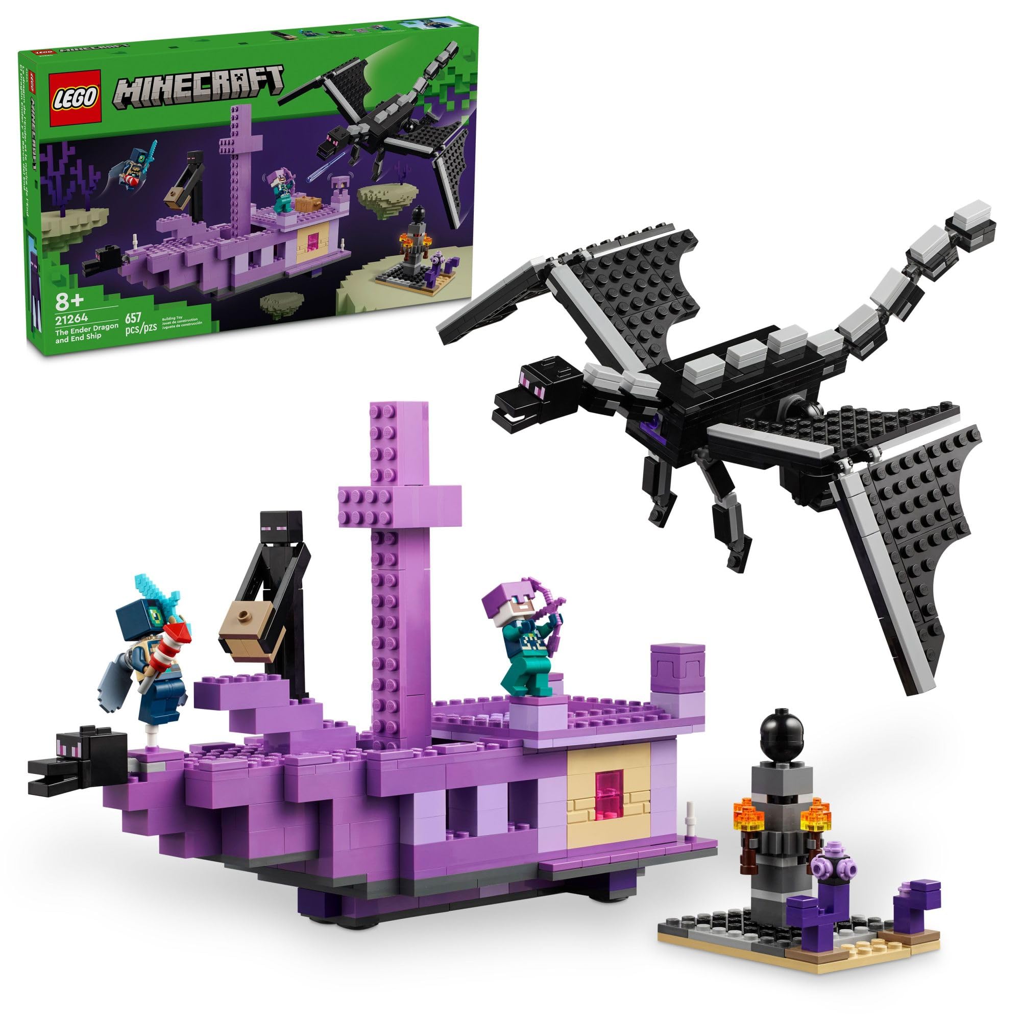 Lego Minecraft The Ender Dragon and End Ship Building Set