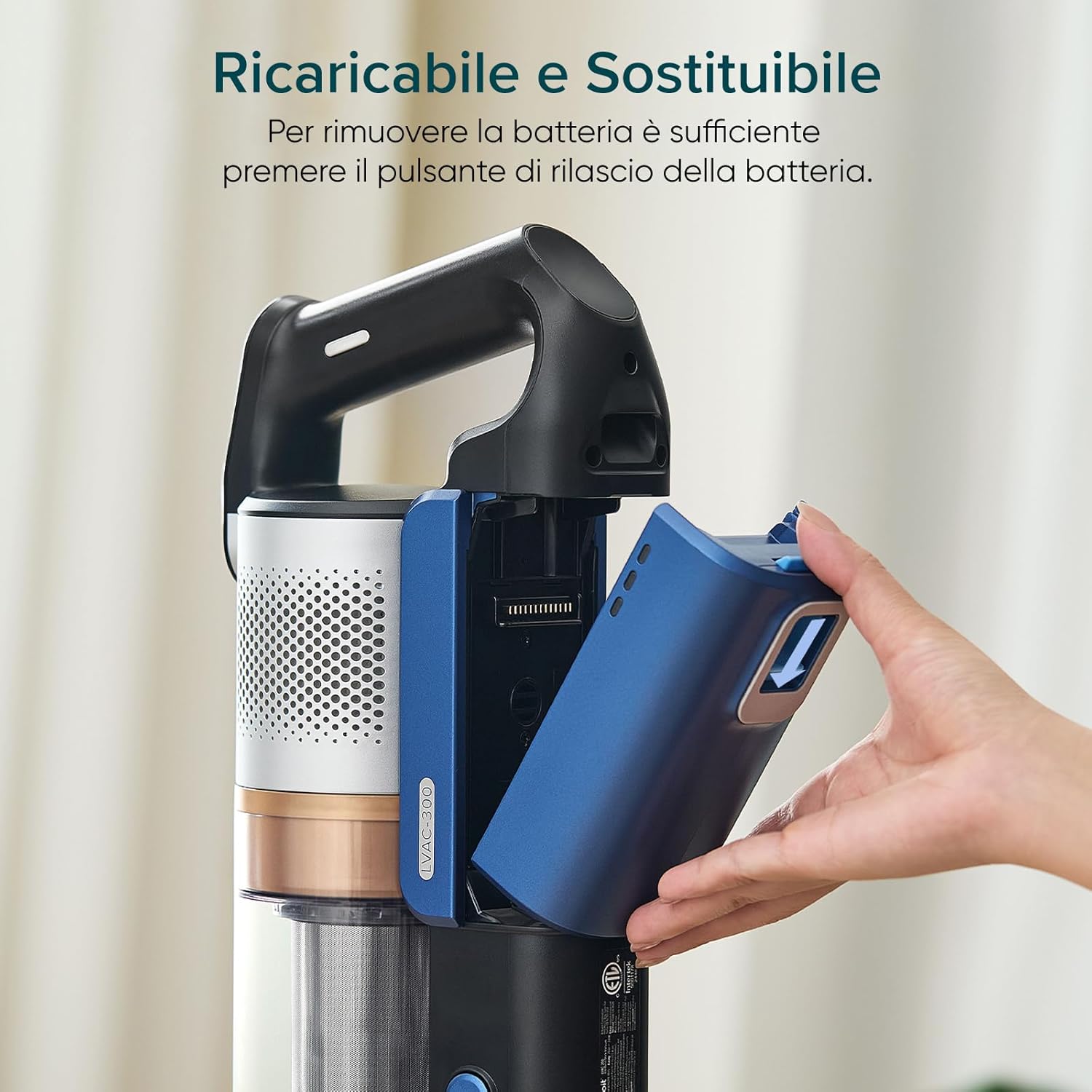 Levoit Batteria di Ricambio Originale per Aspirapolvere LVAC 300 - immagine 3