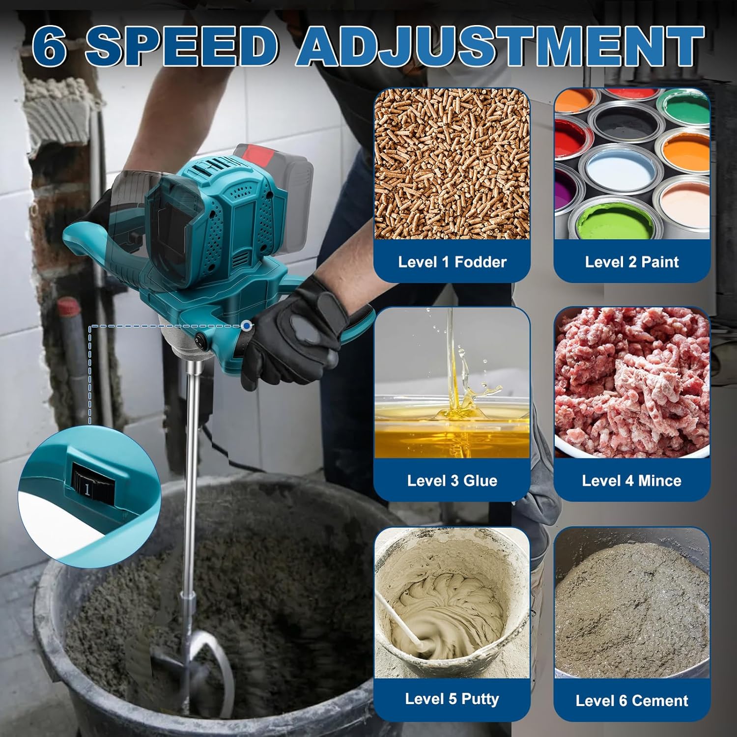 Miscelatore Malta a Batteria Brushless 6 Marce - immagine 5