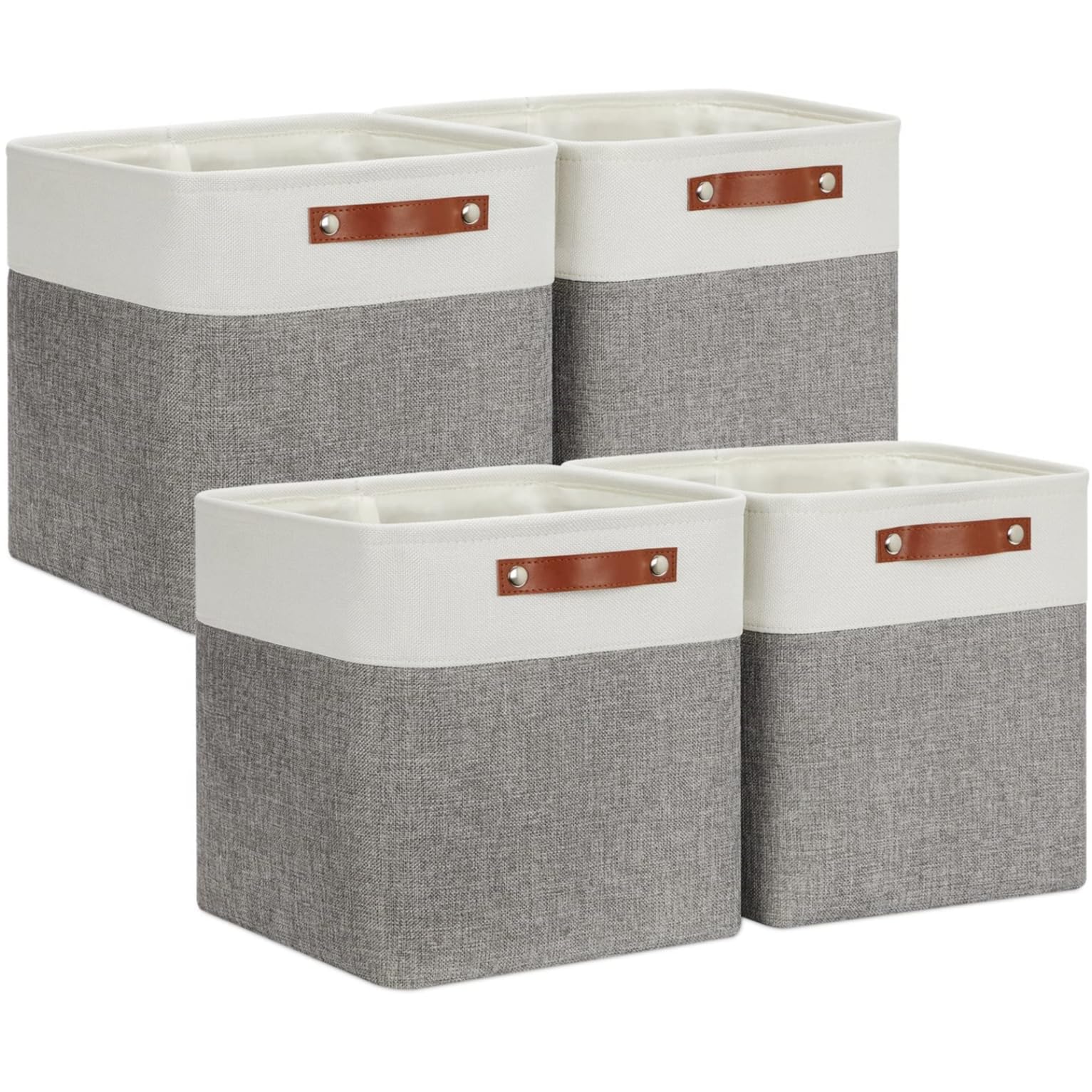 Viihtyisa Scatola Portaoggetti in Tessuto 33x38x33cm