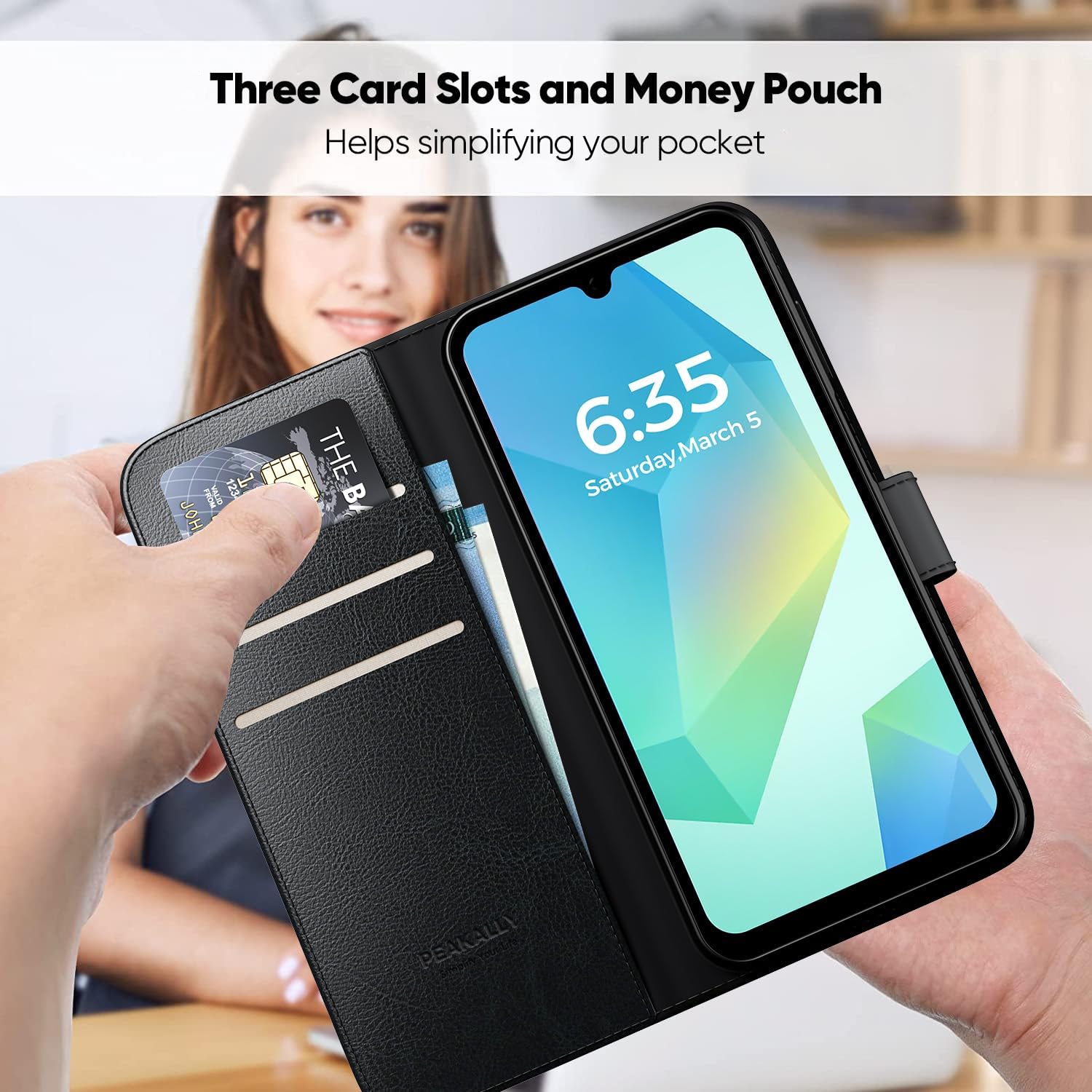 Peakally Cover per Samsung Galaxy A16 Nera - immagine 3