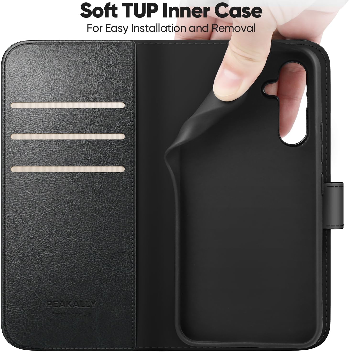 Peakally Cover per Samsung Galaxy A16 Nera - immagine 6