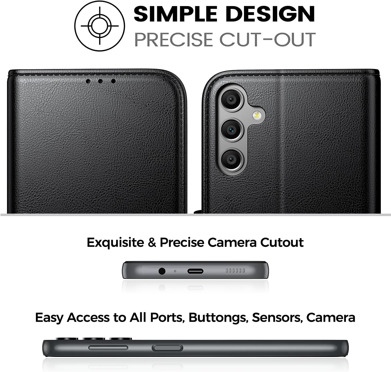 Peakally Cover per Samsung Galaxy A16 Nera - immagine 7