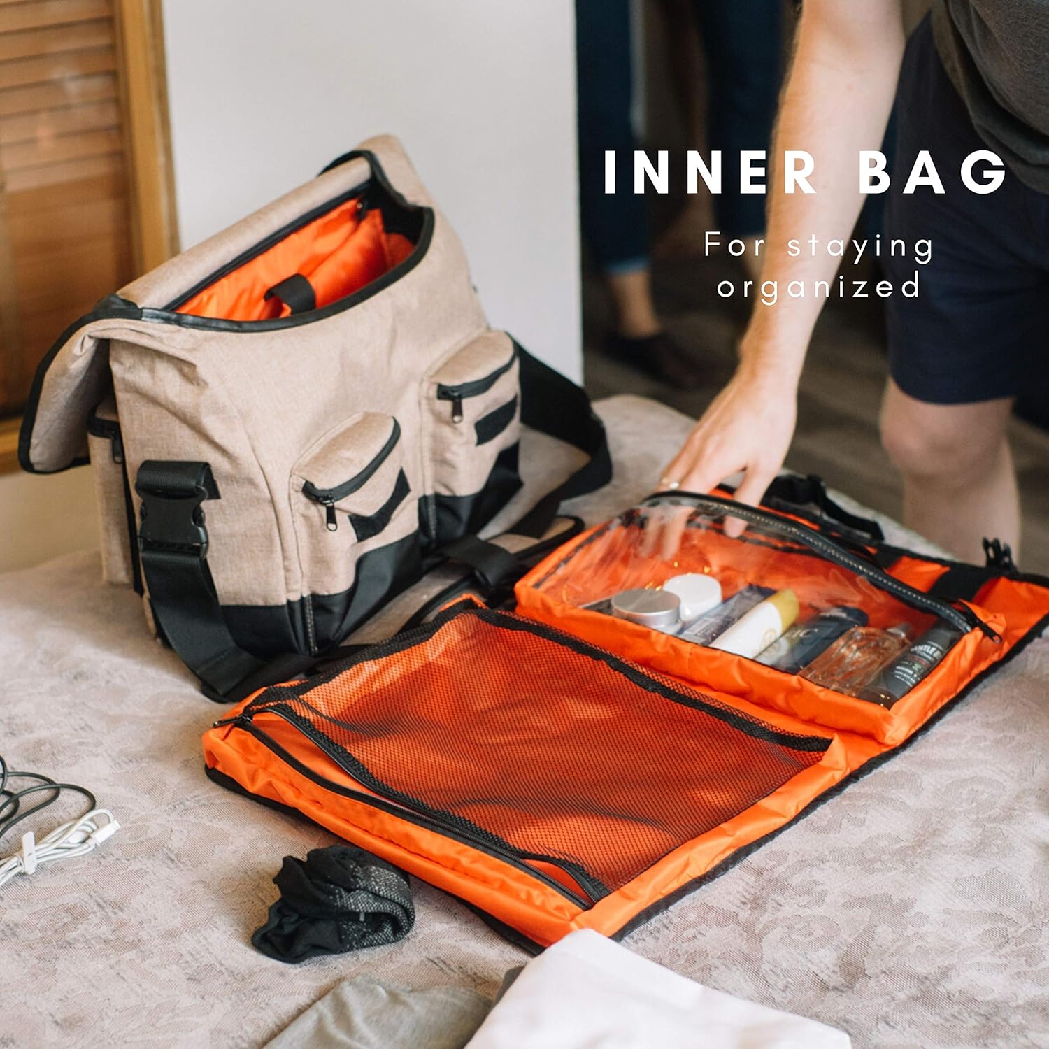 Vincita Birch Front Bag 2.0 per Bicicletta Brompton, Marrone - immagine 4