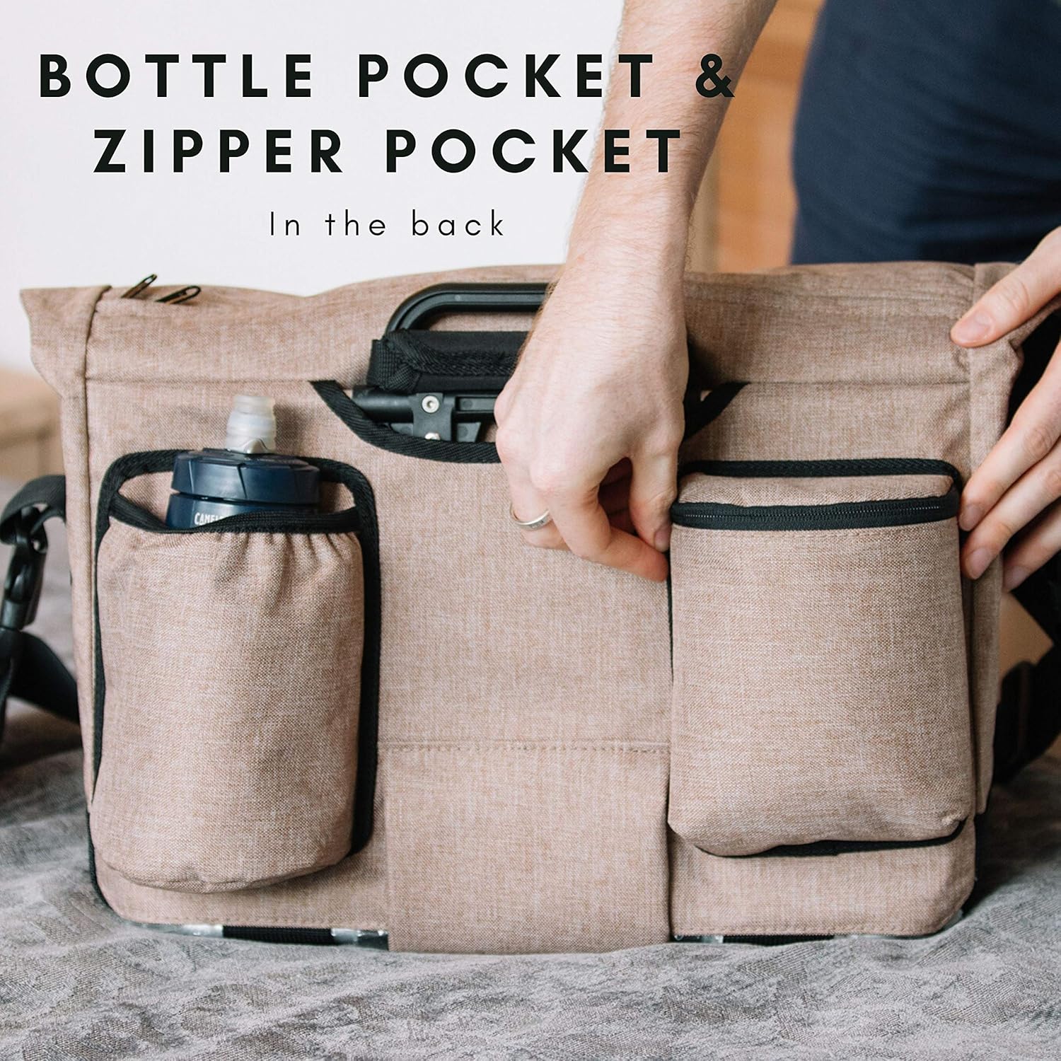 Vincita Birch Front Bag 2.0 per Bicicletta Brompton, Marrone - immagine 6