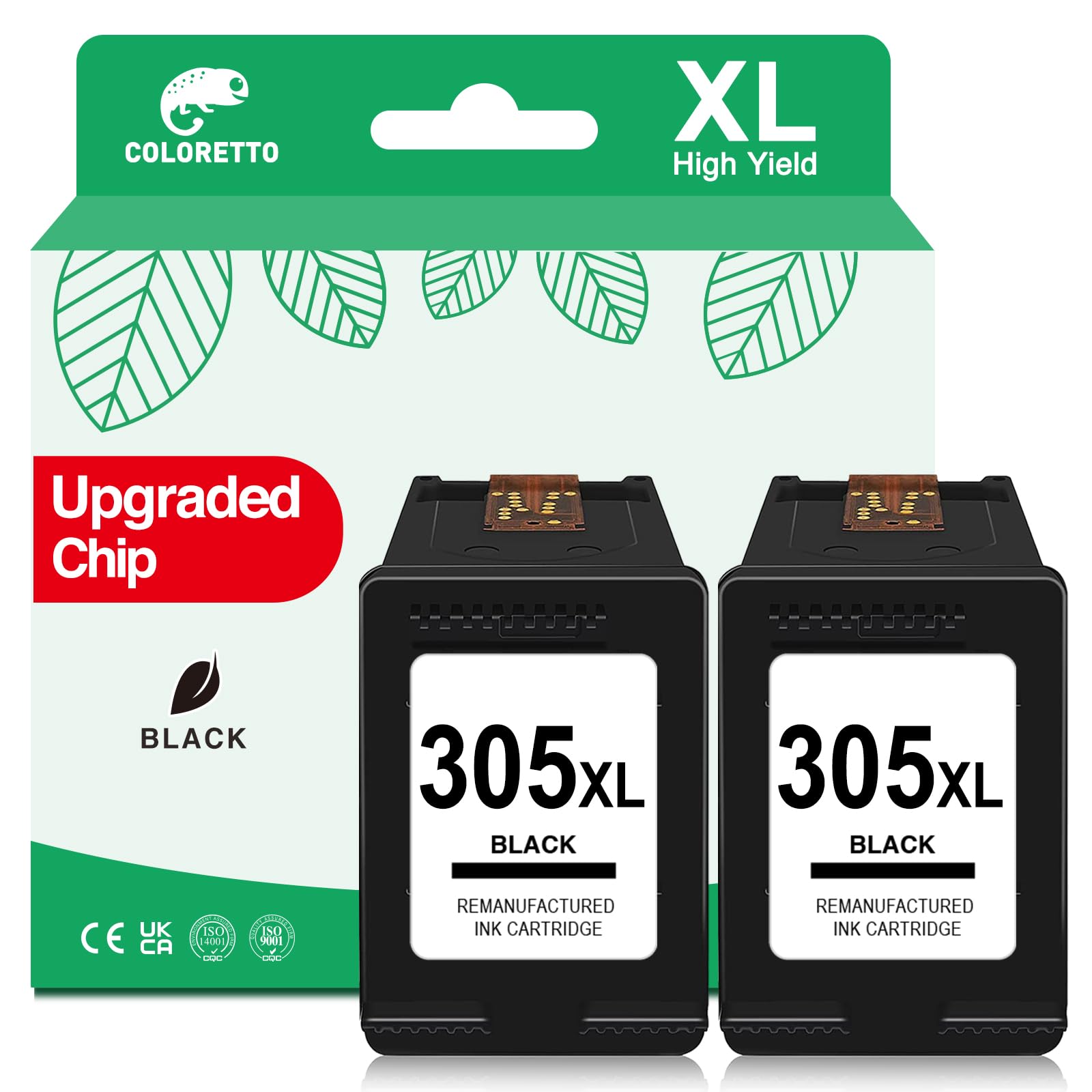 COLORETTO 305XL Cartucce Compatibili HP 2 Nero