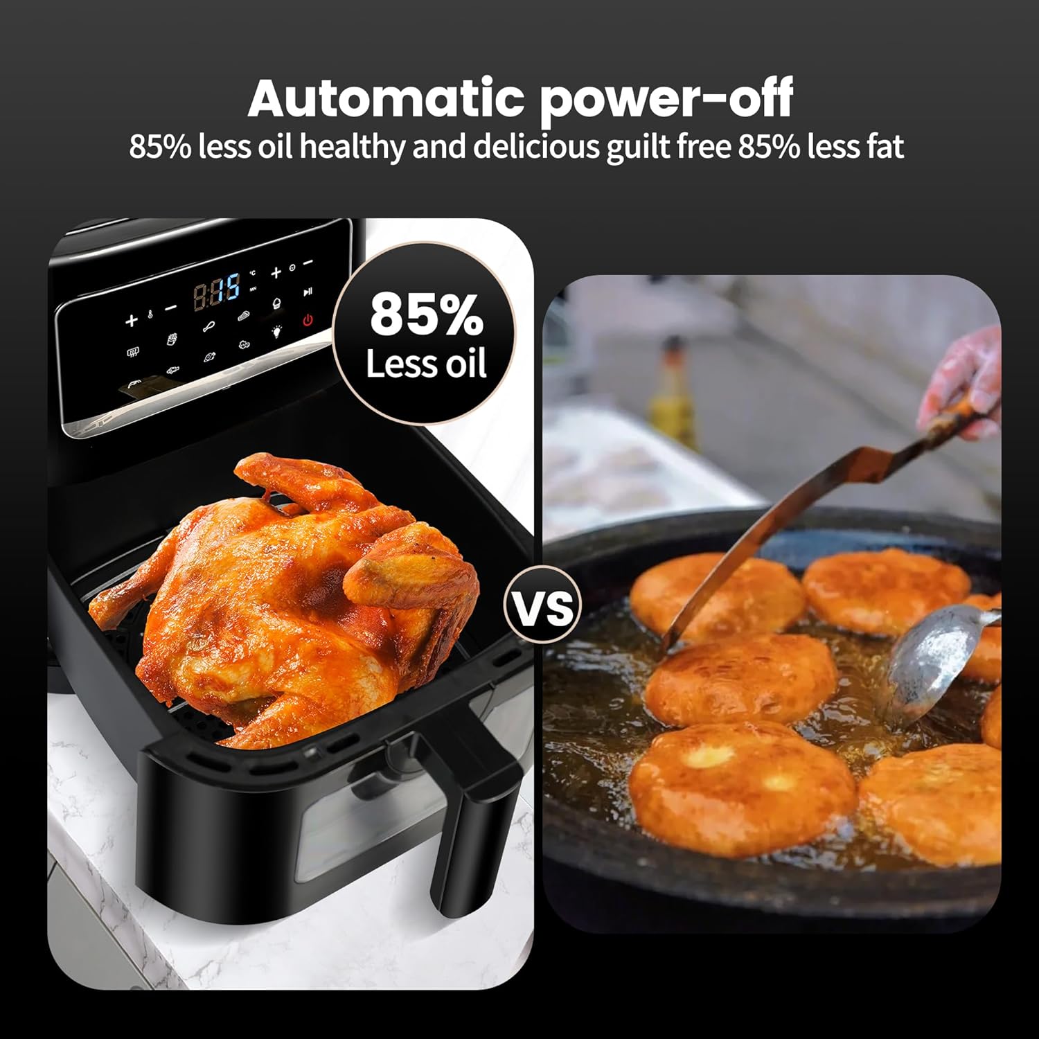 Friggitrice ad Aria 7L con Finestra, 1800W - immagine 4