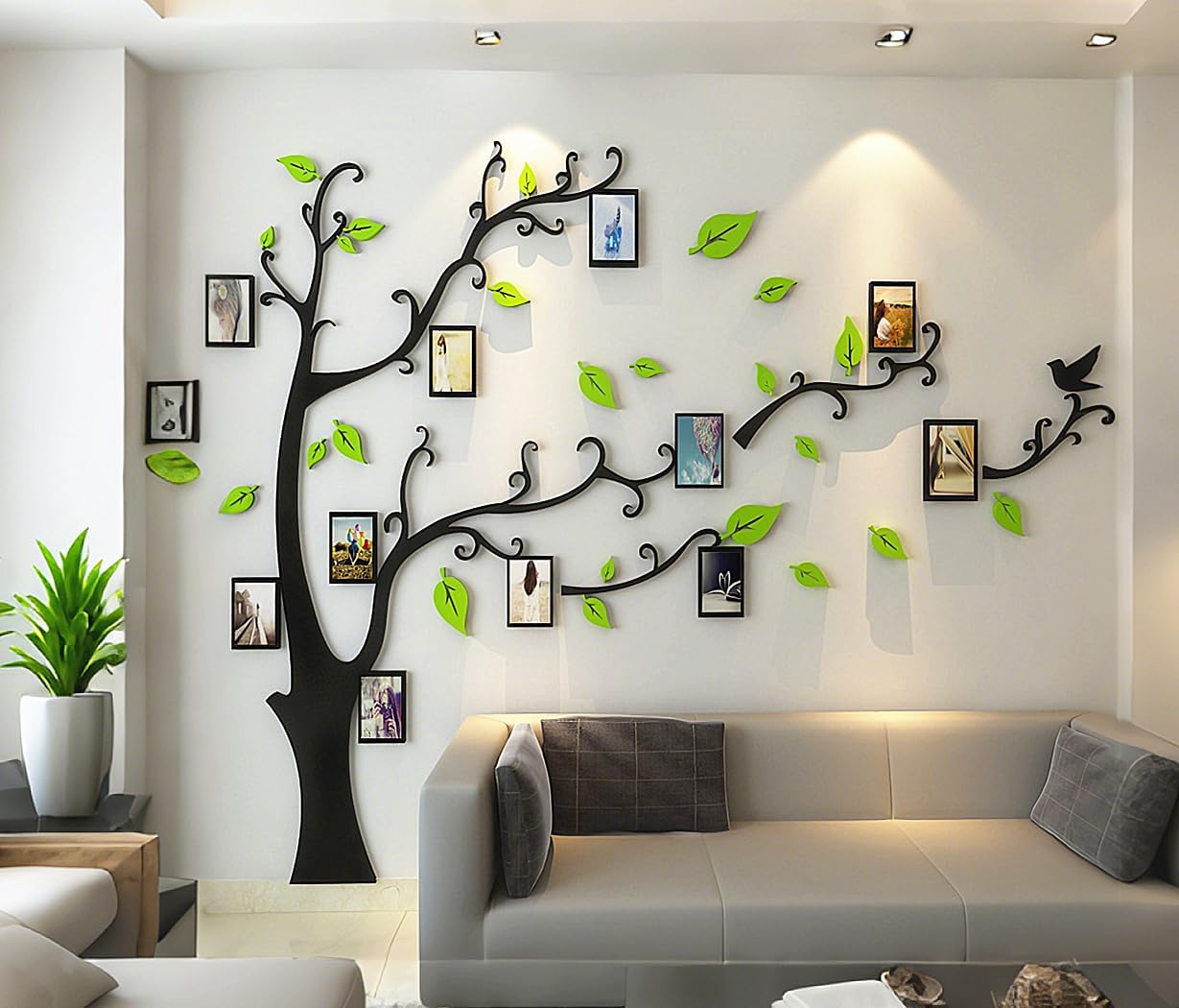 3D Albero Adesivi Murali Cornici per Foto (XXL: 240*333CM) - immagine 4