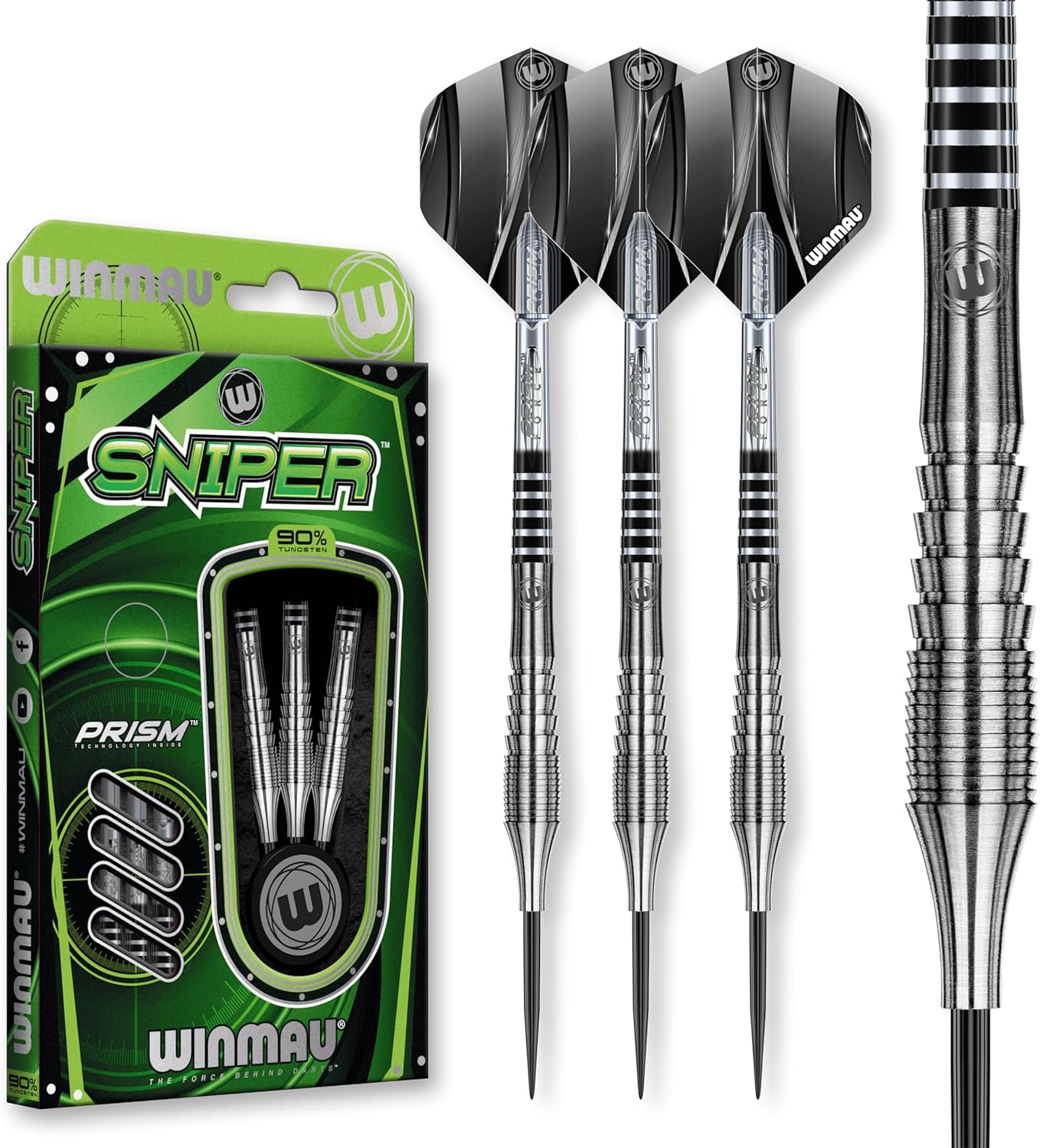 WINMAU Sniper V1 90% Freccette Steel Darts 23G. - immagine 1