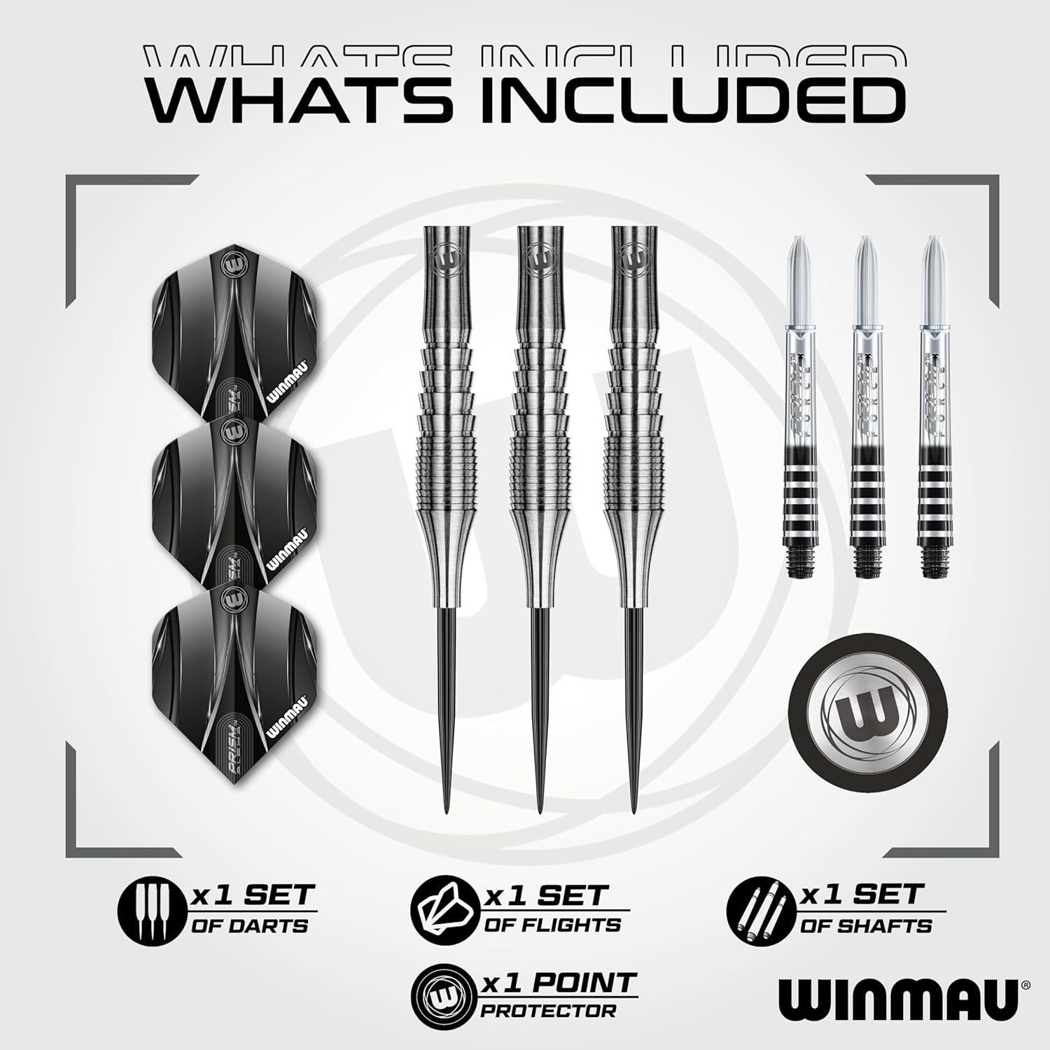 WINMAU Sniper V1 90% Freccette Steel Darts 23G. - immagine 2