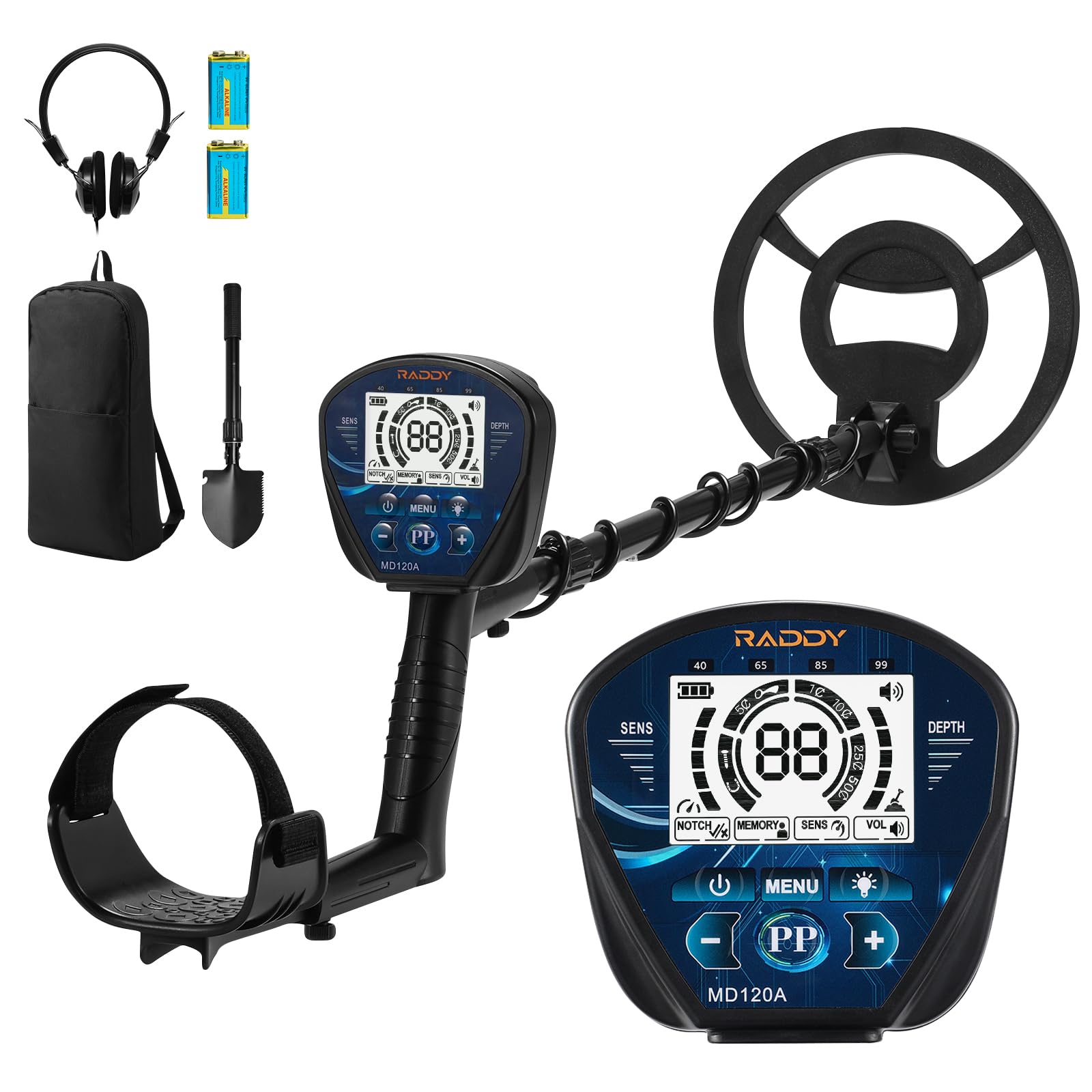 Raddy MD120A Rilevatore di Metalli Professionale