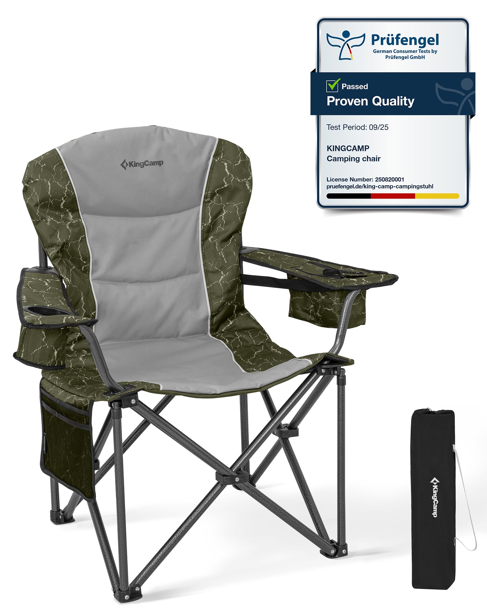 Kingcamp Sedia Campeggio Pieghevole 205kg