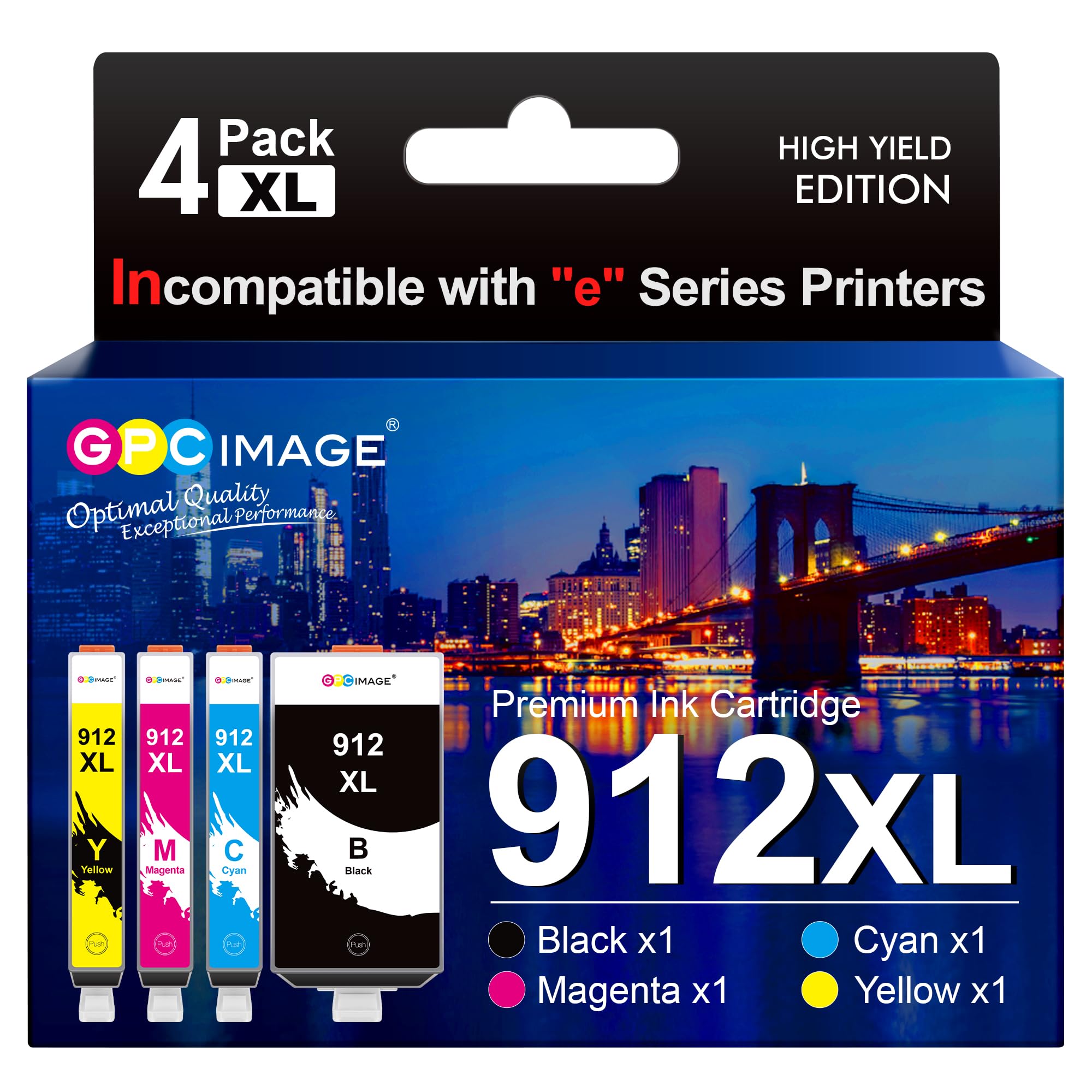 Cartucce 912XL Compatibili HP Officejet Pro, 4 XL