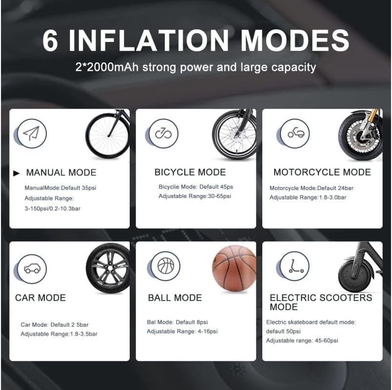 Xiaomi Pompa di aria elettrica portatile Mi 2 - immagine 8