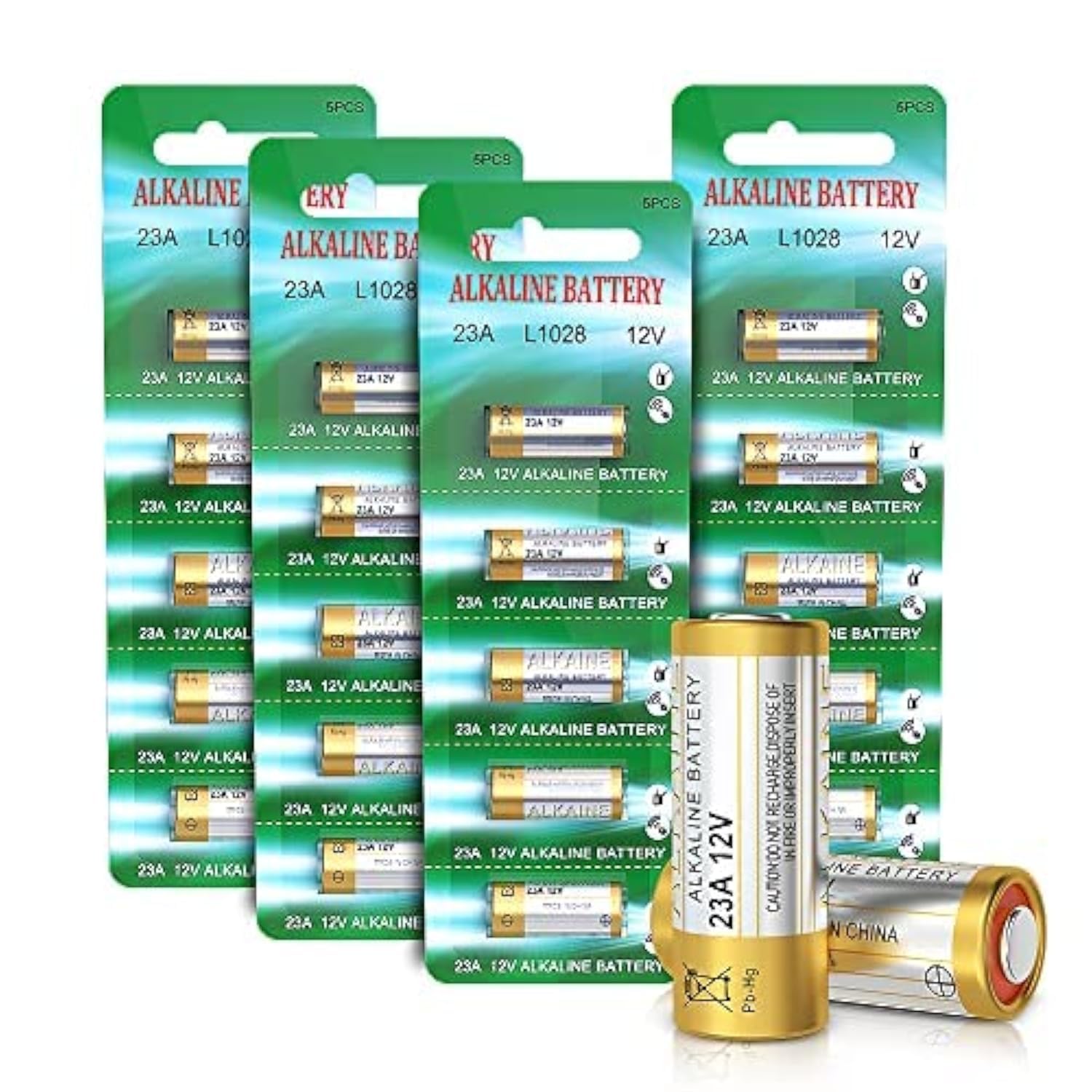 20 Batterie Alcaline A23S 12V