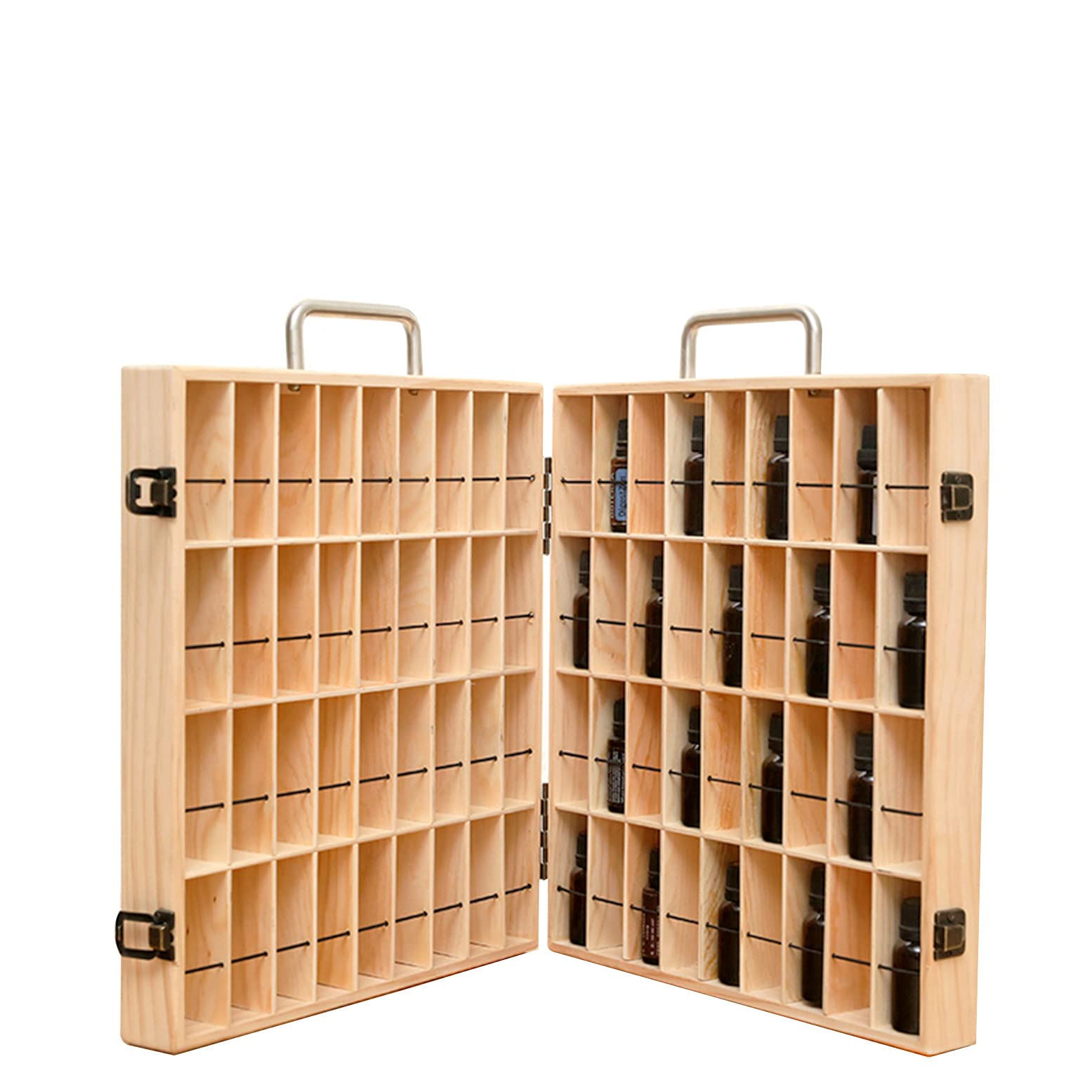 Roseflower Organizzatore Olio Essenziale 72 Bottiglie