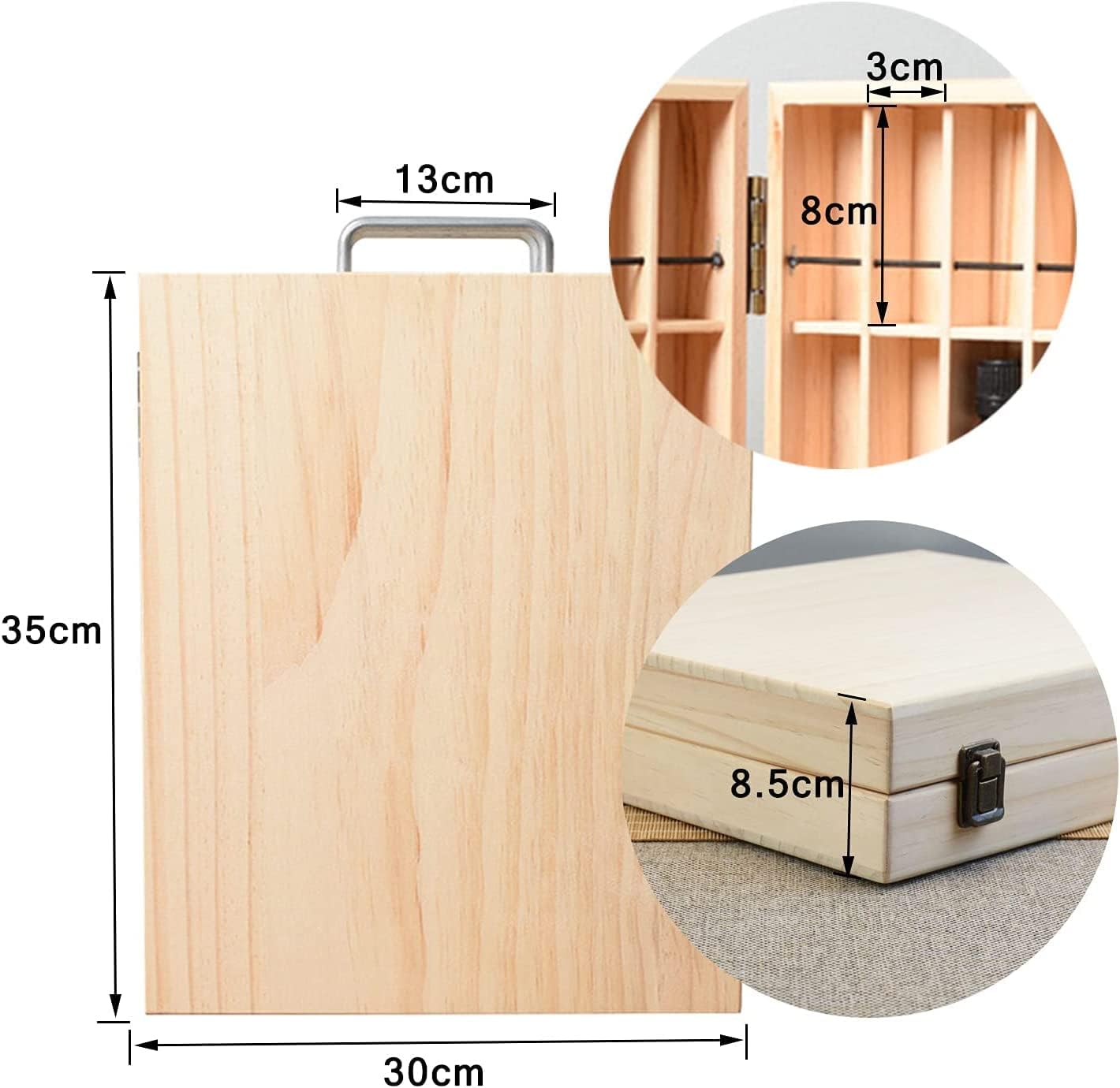 Roseflower Organizzatore Olio Essenziale 72 Bottiglie - immagine 8