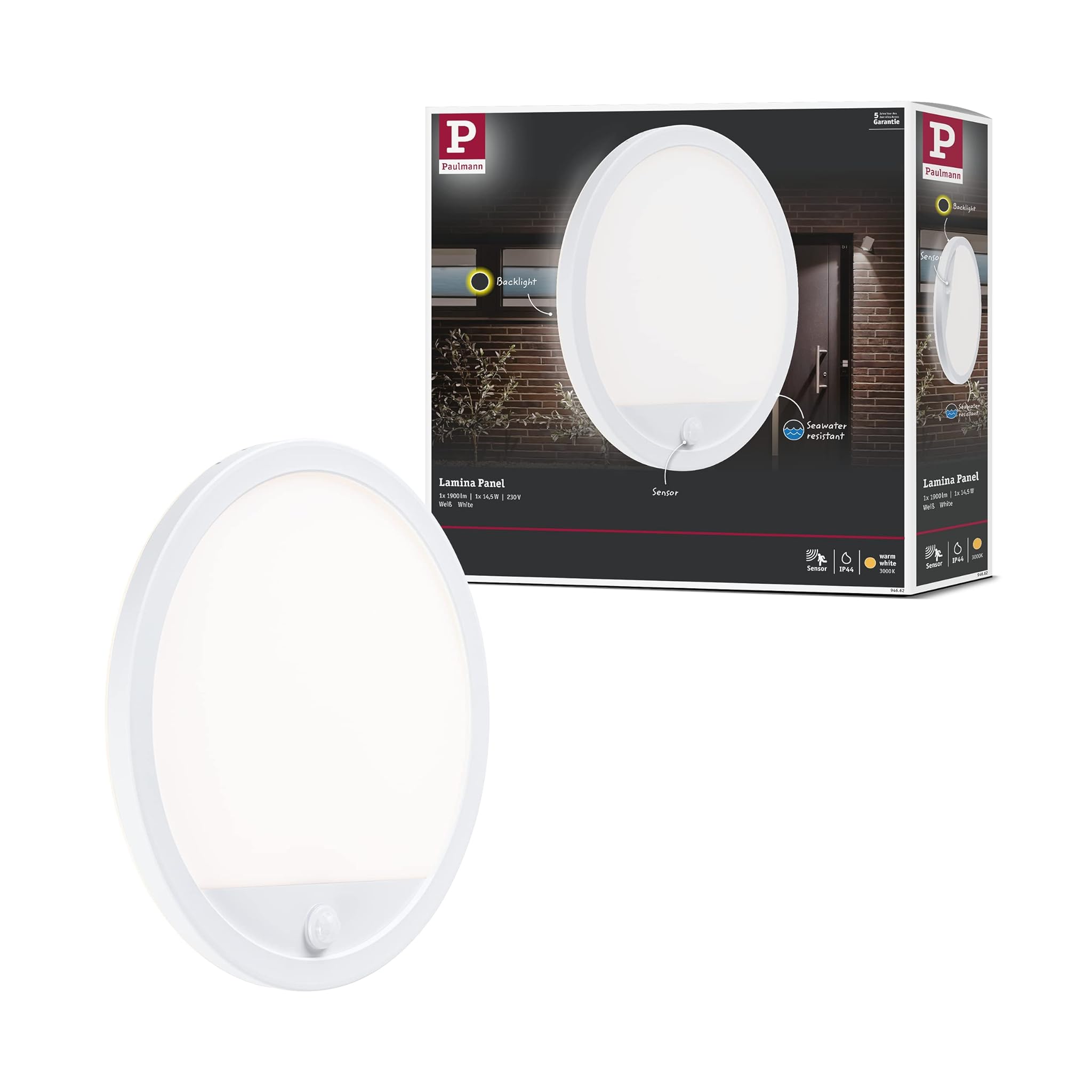 Paulmann 94662 Apparecchio LED Esterni Lamina IP44