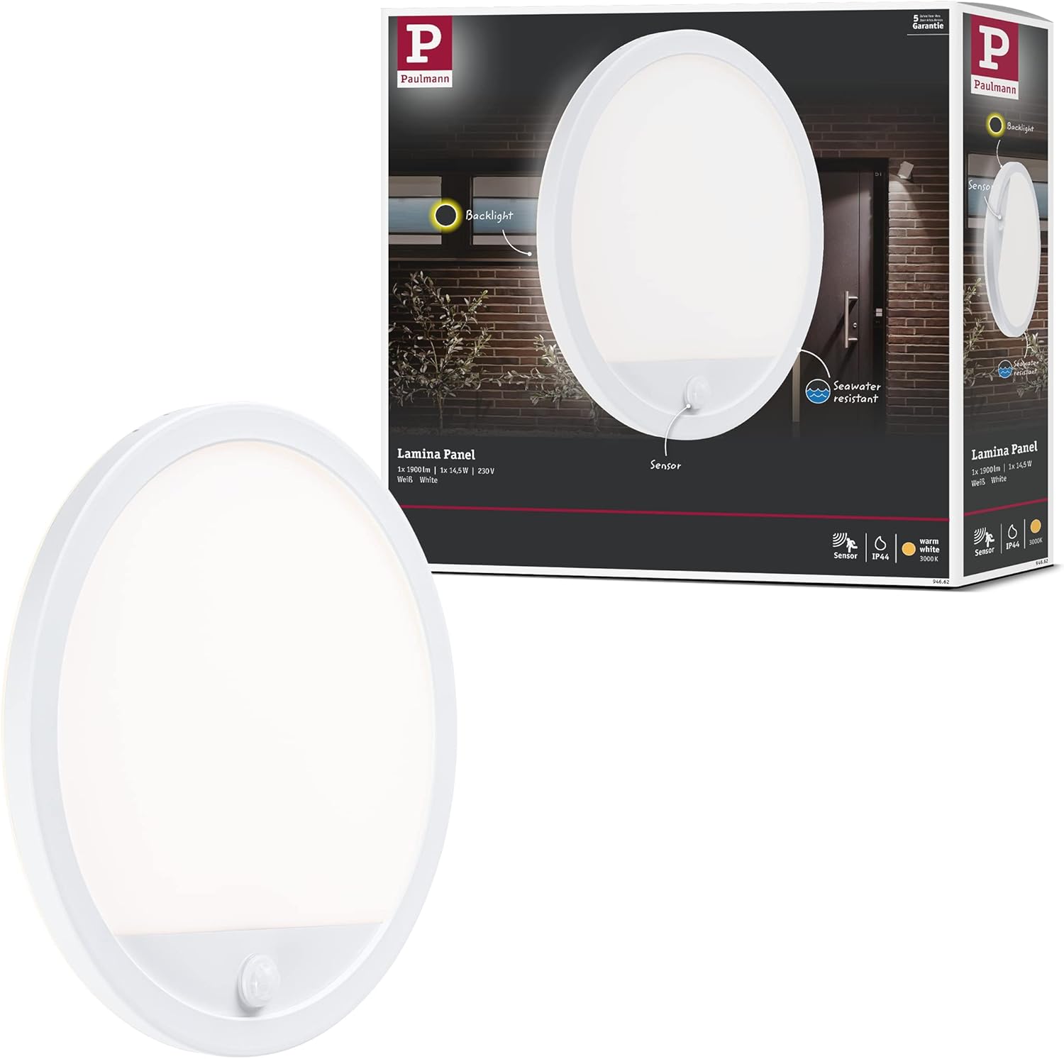 Paulmann 94662 Apparecchio LED Esterni Lamina IP44 - immagine 1