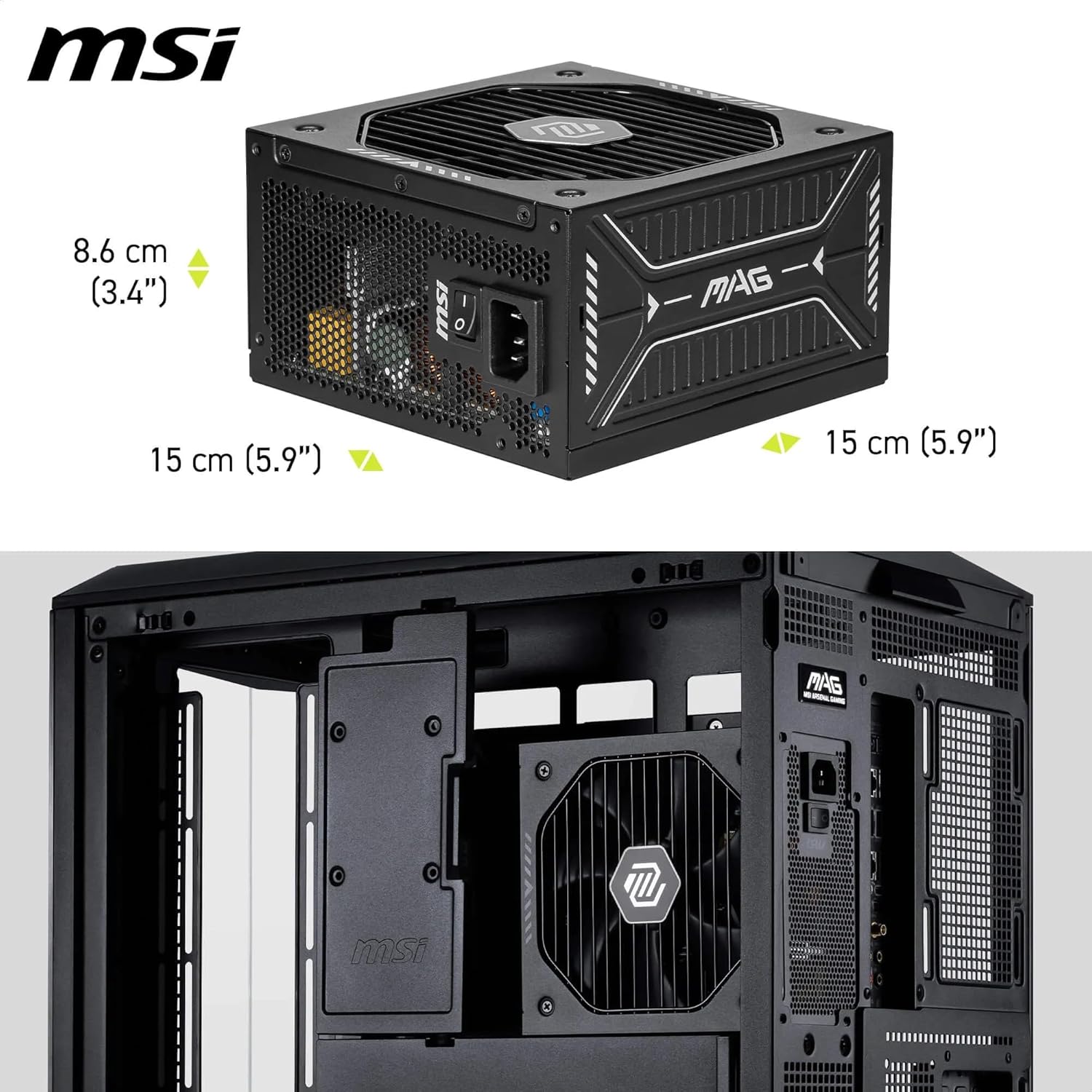 Msi MAG A750GLS - Alimentatore ATX 750W 80 PLUS Gold - immagine 6