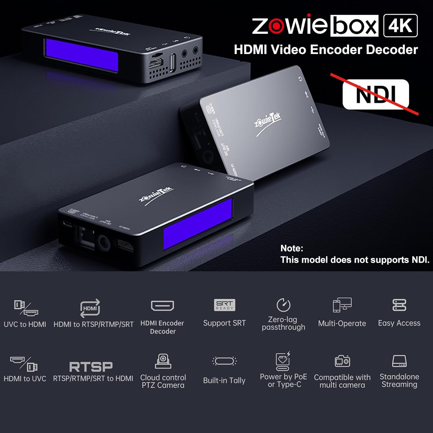 ZowieBox Codificatore Video 4K HDMI UVC - immagine 2