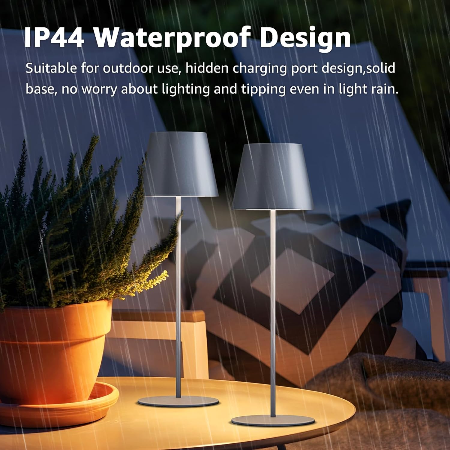 MALUX Lampada da Tavolo LED Wireless Touch (2 pezzi) - immagine 2