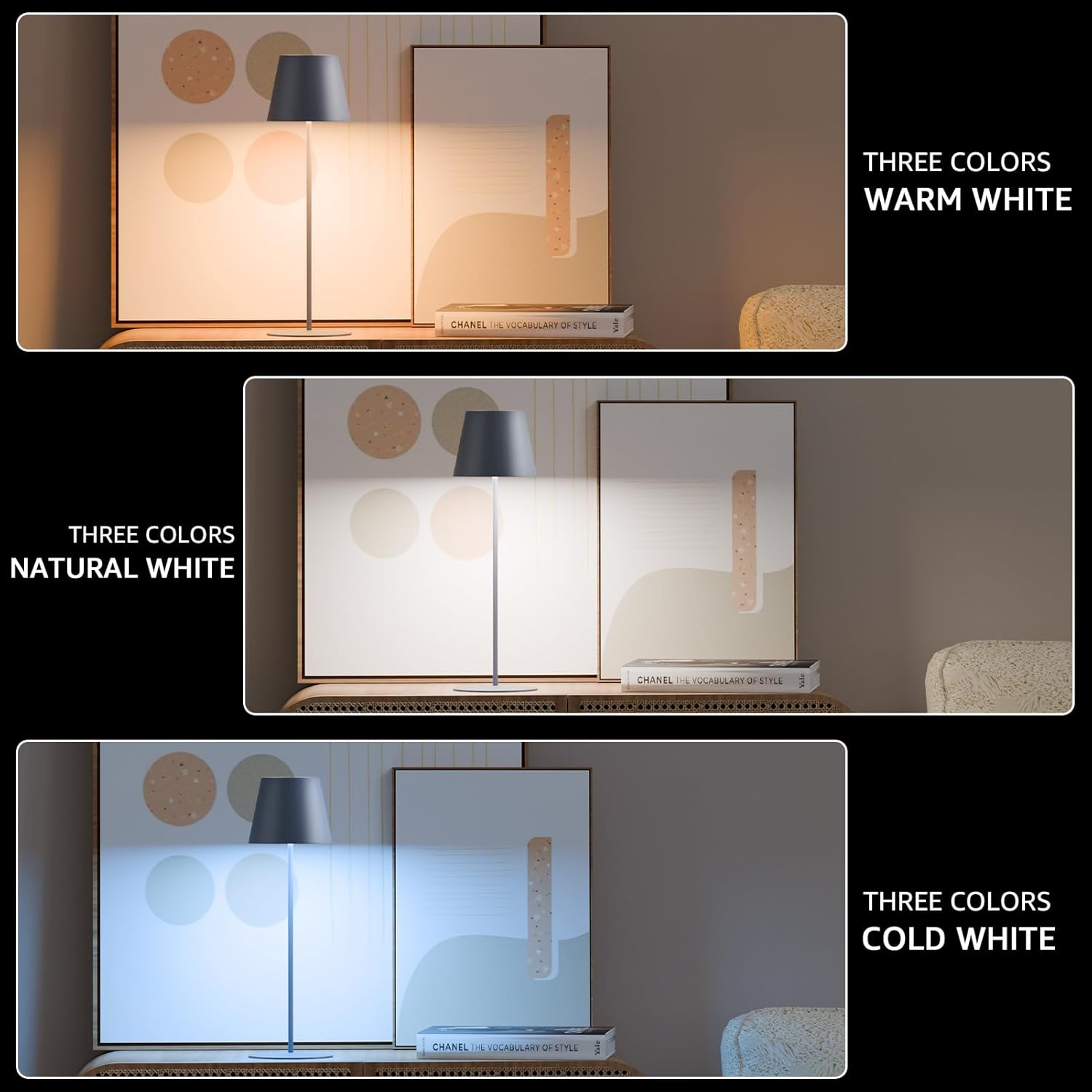 MALUX Lampada da Tavolo LED Wireless Touch (2 pezzi) - immagine 5