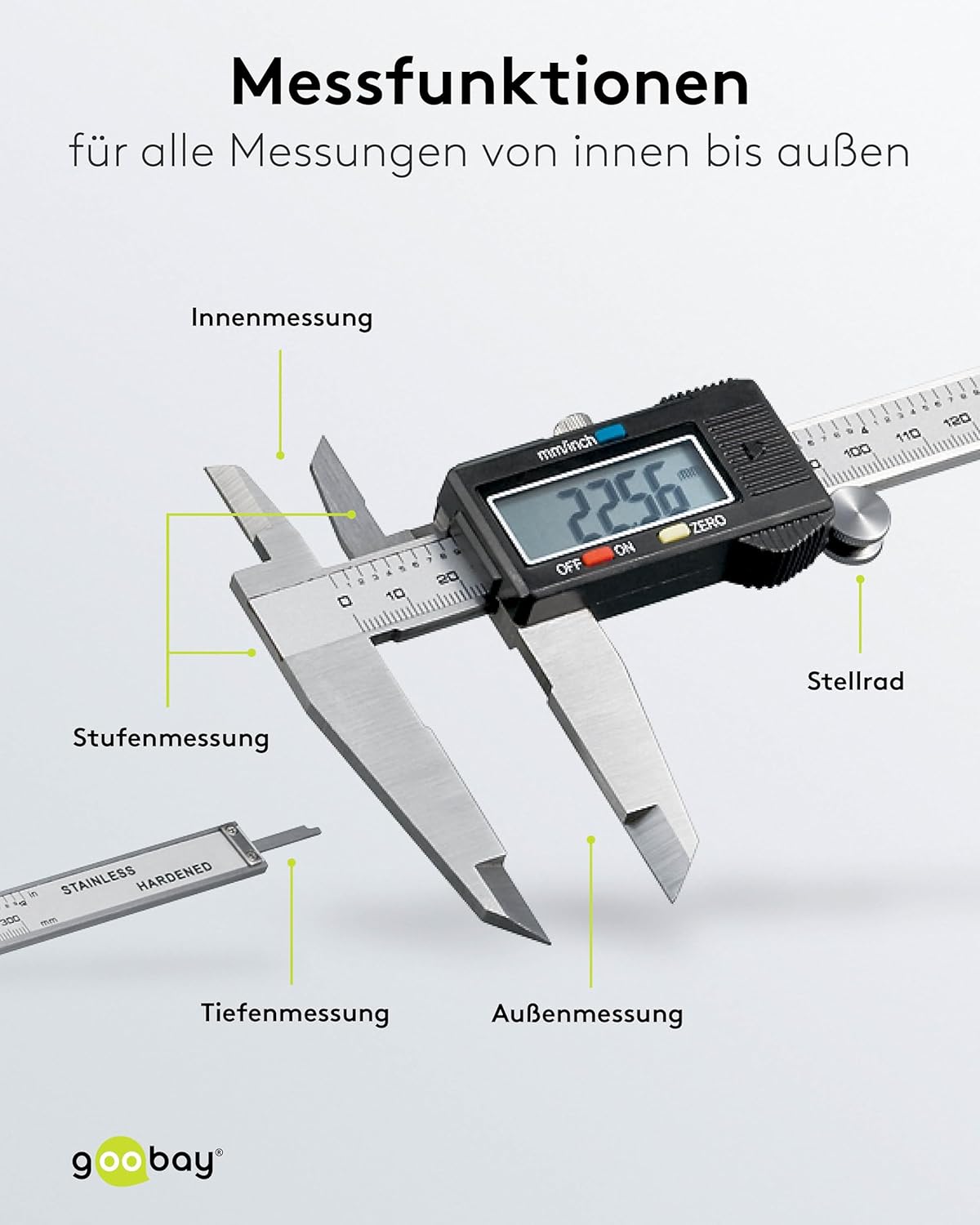 Fixpoint 77139 - Calibro Digitale con Display LCD 300mm - immagine 3