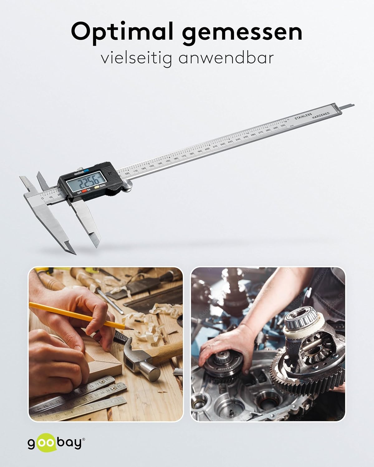 Fixpoint 77139 - Calibro Digitale con Display LCD 300mm - immagine 6