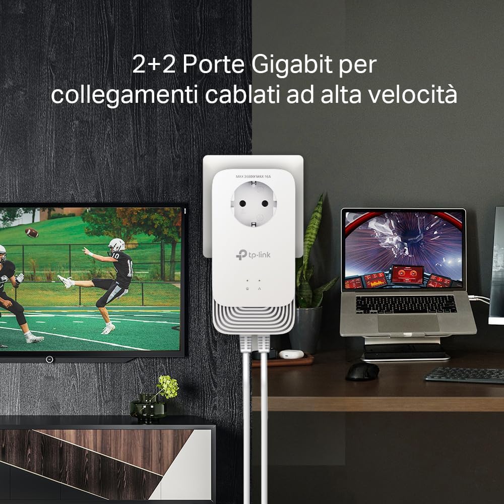 Tp-link PG2400P KIT Powerline G.hn2400 Passante - immagine 4