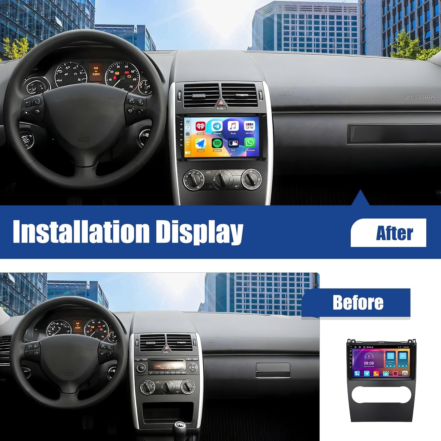 Sixwin Autoradio Android 13 per Mercedes-Benz 2008-2011 - immagine 2