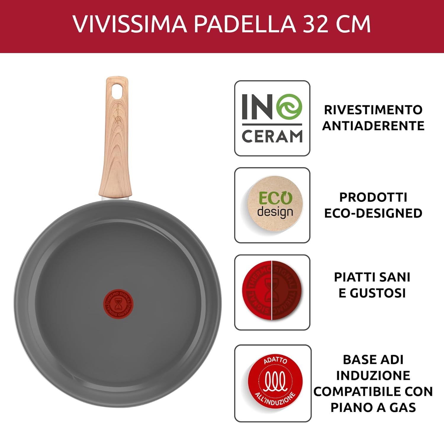 Lagostina Vivissima - Padella Antiaderente 32 cm - immagine 5