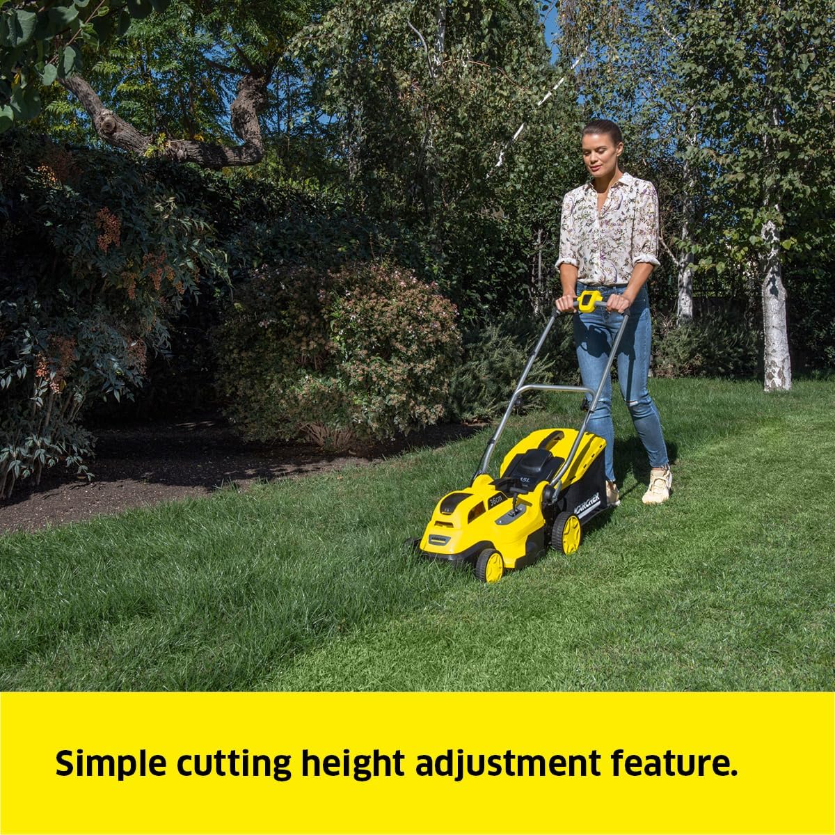 Kärcher LMO 18-36 Battery - Rasaerba Elettrico 36cm, Giallo - immagine 5