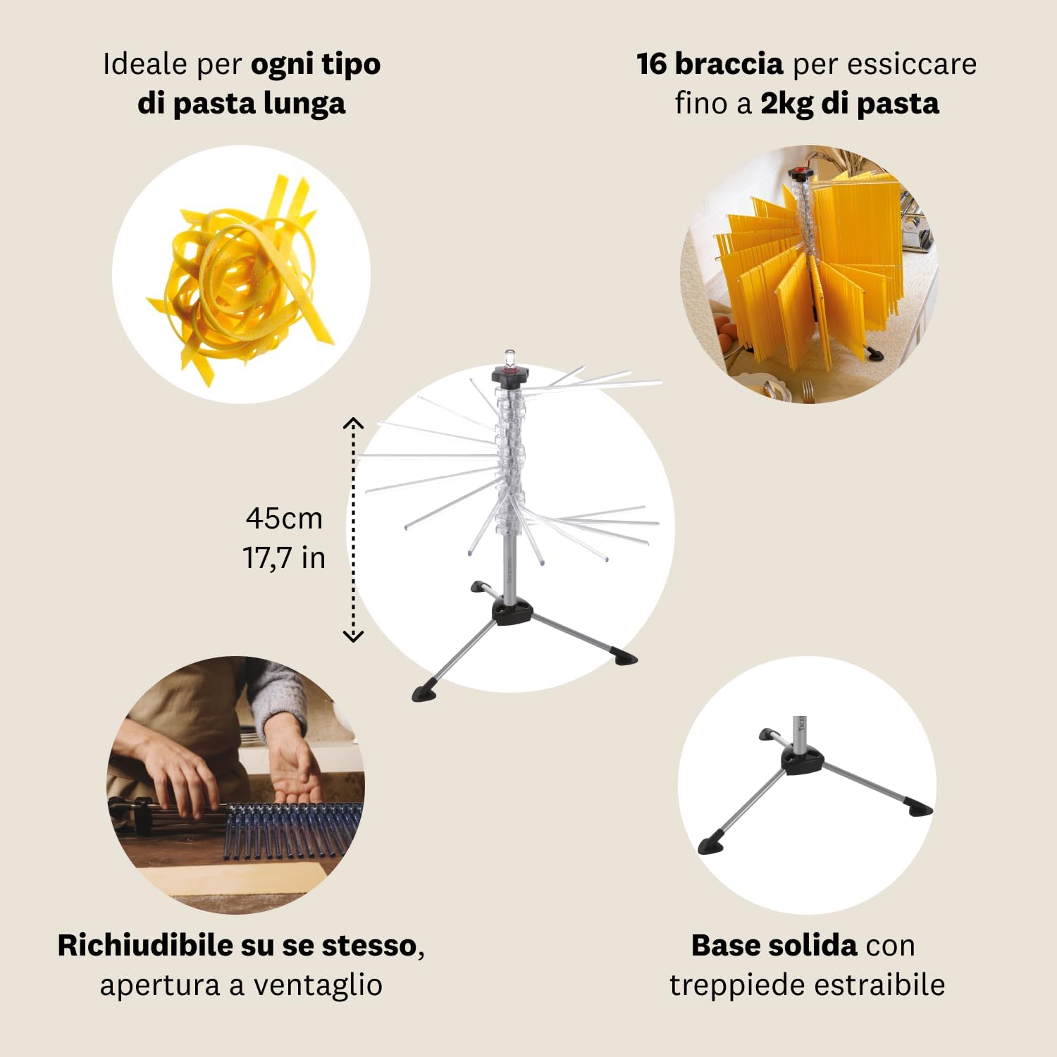 Marcato Stendi Pasta Fresca Pieghevole - immagine 5