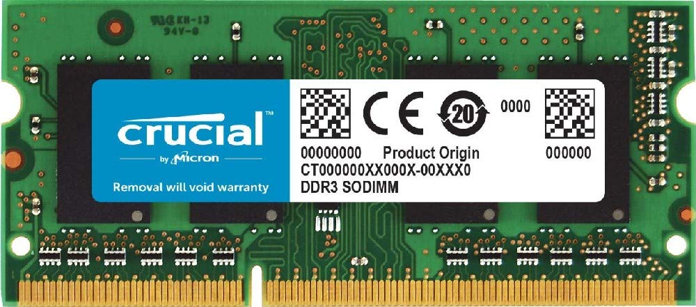 Crucial Ram Ct51264Bf160B 4Gb Ddr3 1600 Mhz Cl11 Memoria Laptop, Nero