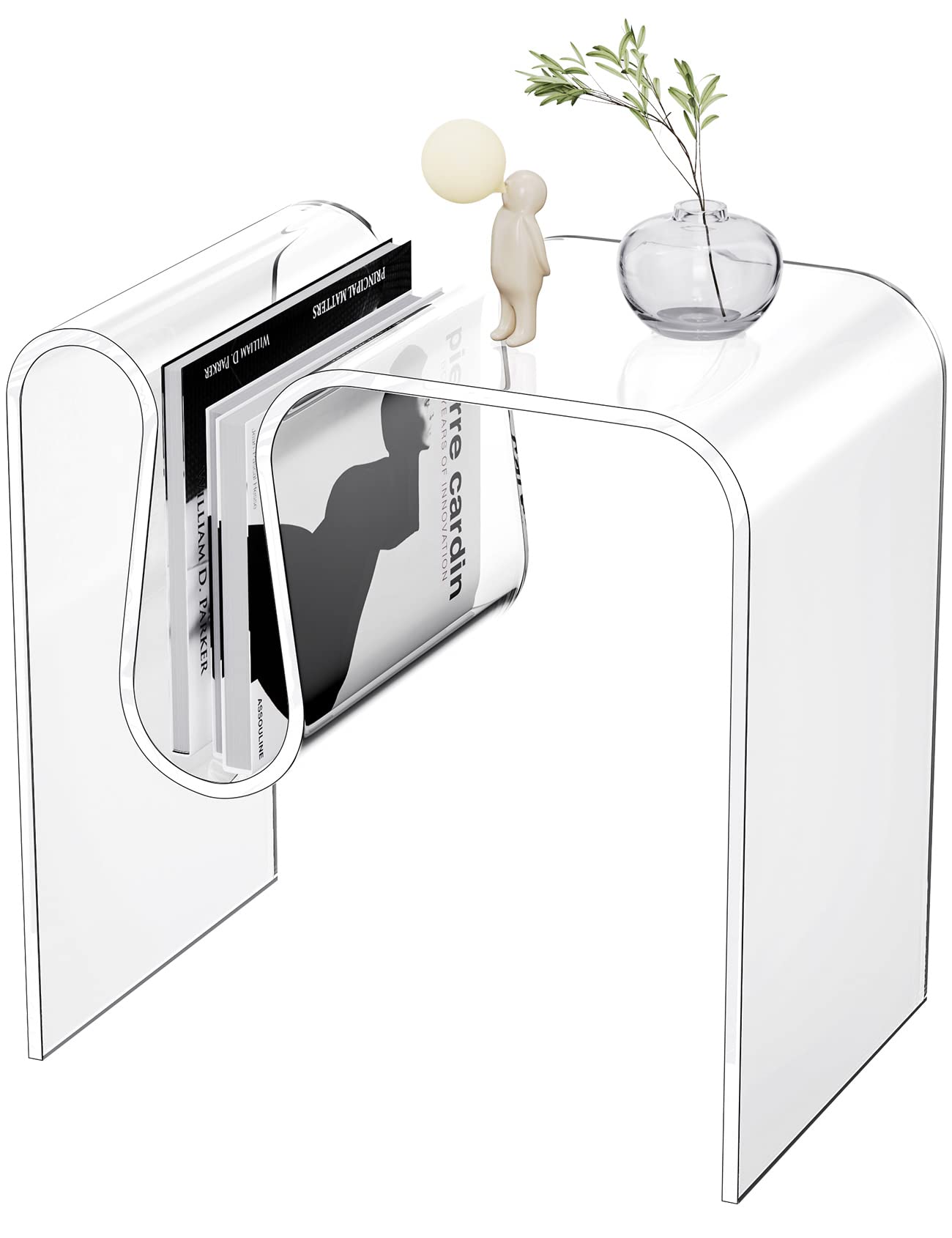 Solaround Acrylic - Tavolino da Salotto Trasparente